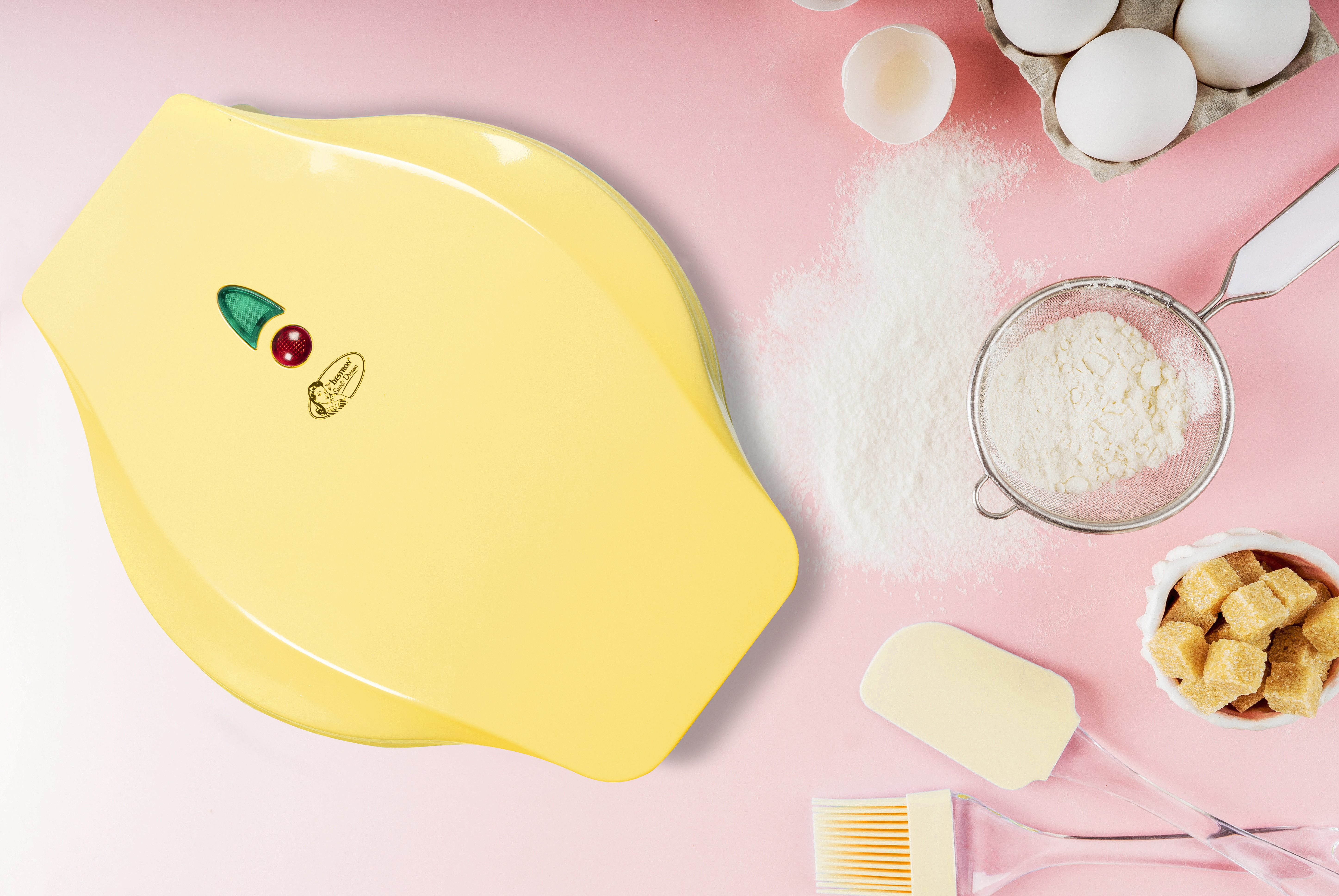 bestron Waffeleisen ASW217, 700 W, mit Backampel