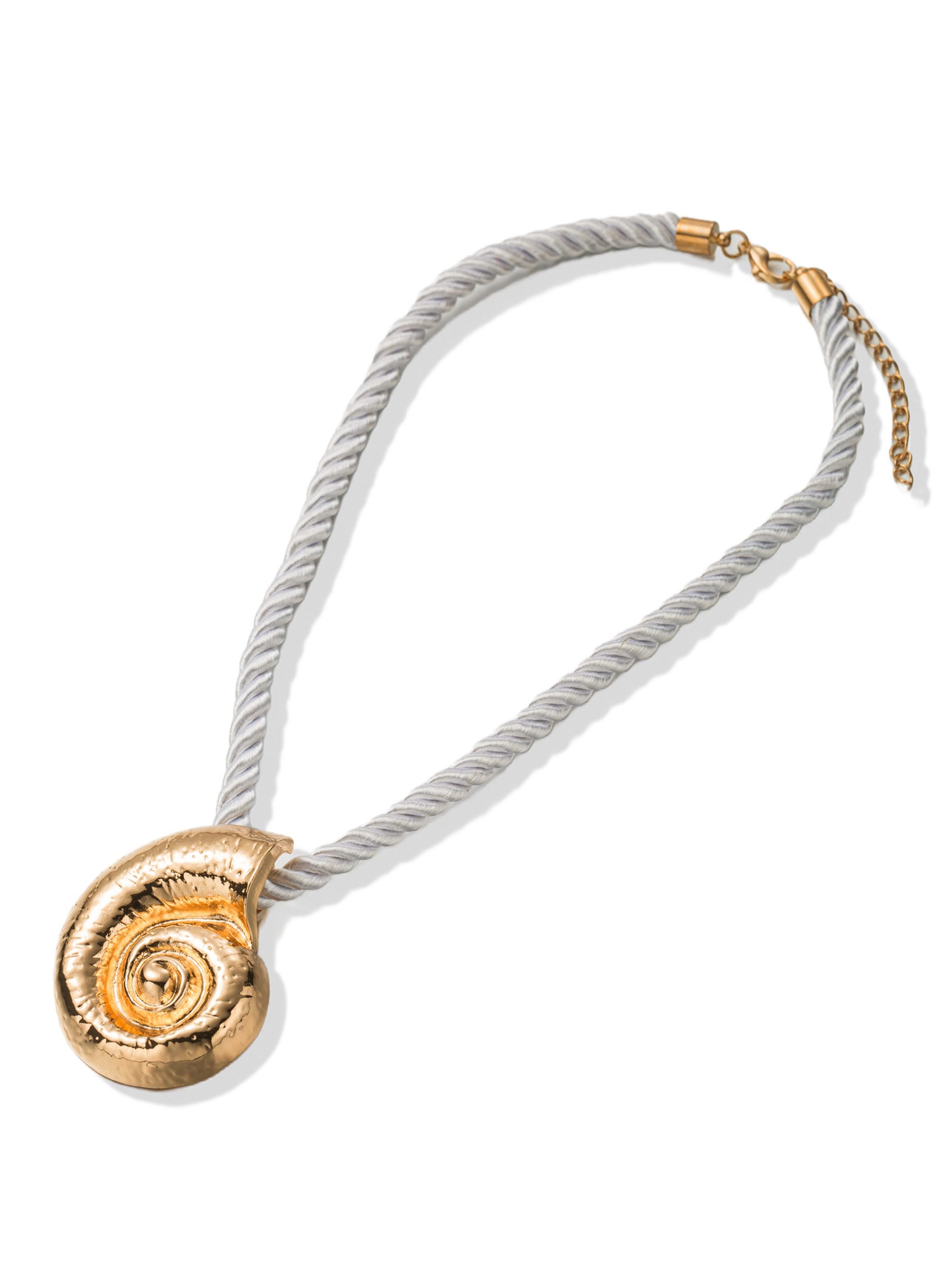 Aniston JEWELRY & WATCHES Kette mit Anhänger Schmuck Geschenk Edelstahl Halsschmuck Kordel Schnecke, Made in Germany