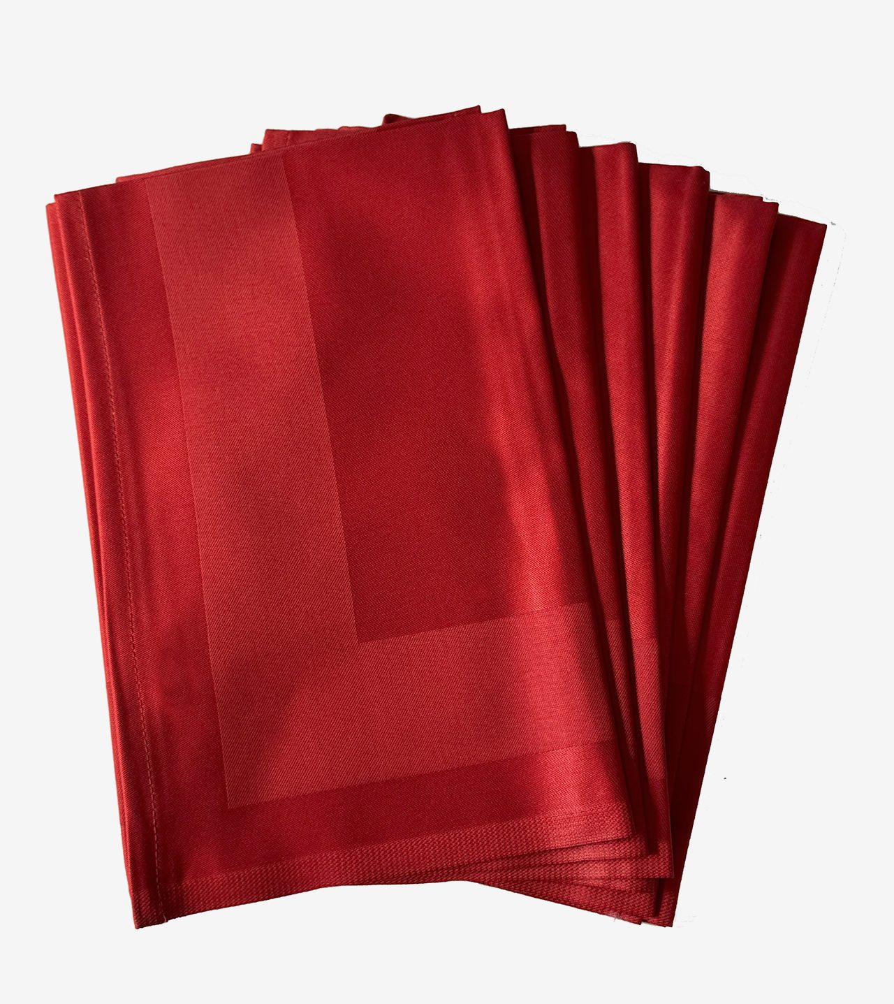 Libusch® Stoffserviette 6-er Set Stoffservietten Padua, mit Atlaskante 50x50 cm, (Set, 6 St., Farbe wählbar), Vollzwirn-Damast