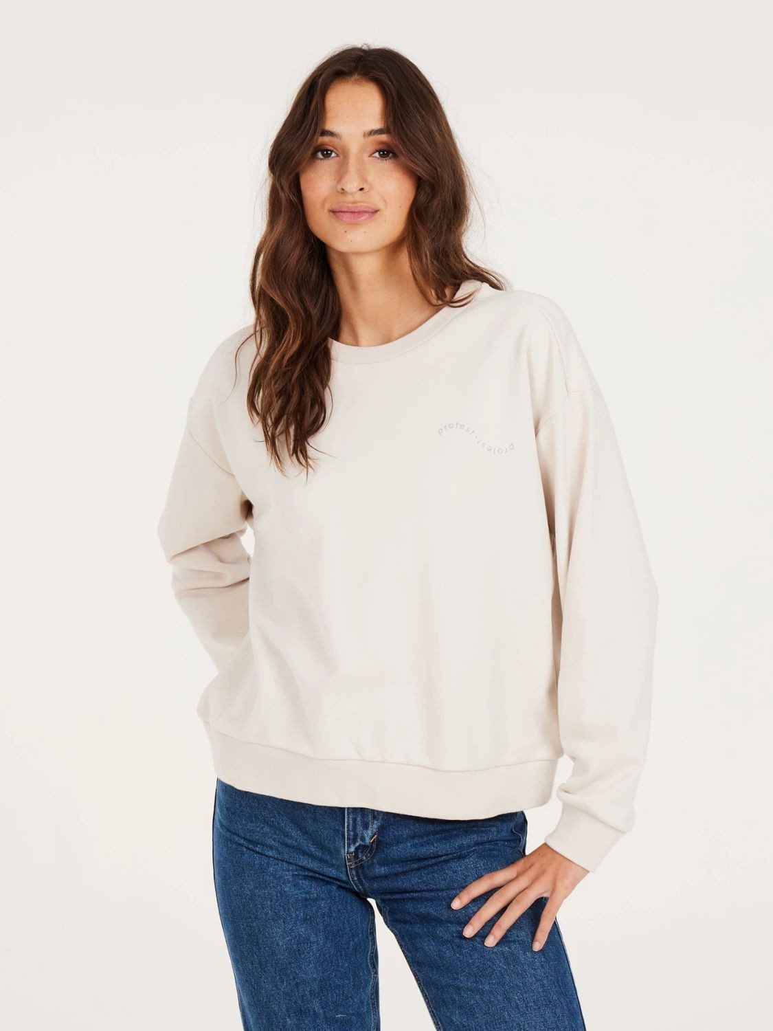 Protest Sweatshirt Protest Sweatshirt Prtoriana Kit Off White