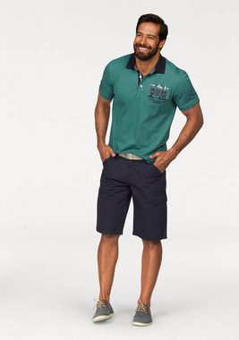 Man's World Poloshirt in Piqué-Qualität mit Kontrastkragen