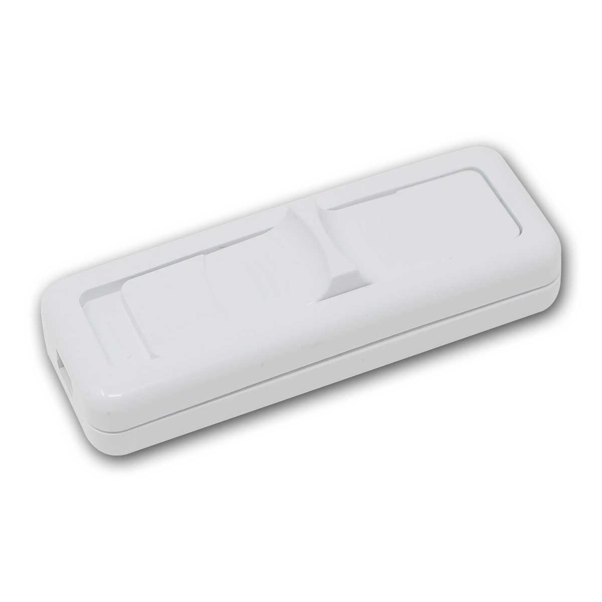 world-trading-net Schalter Schnurschalter 1-polig, weiß, max. 250V/2,5A