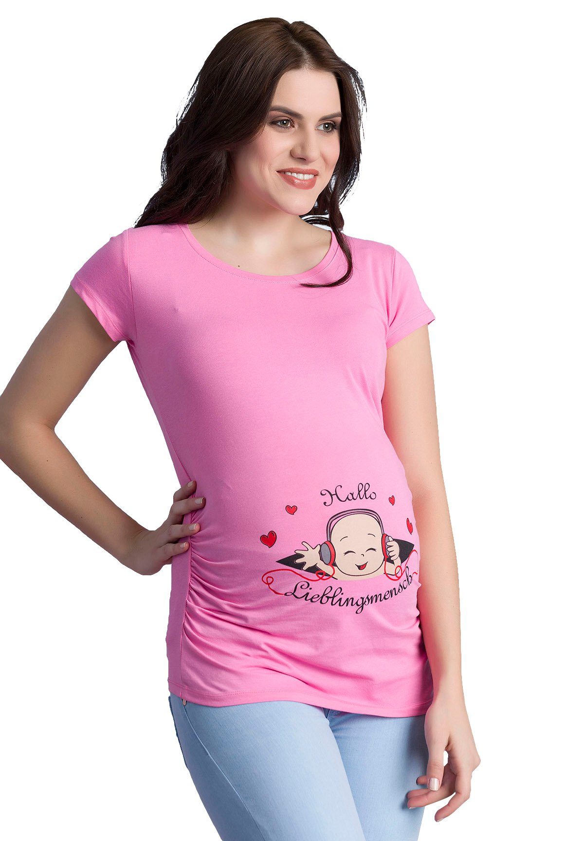 M.M.C. Umstandsshirt Hallo Lieblingsmensch mit Motiv