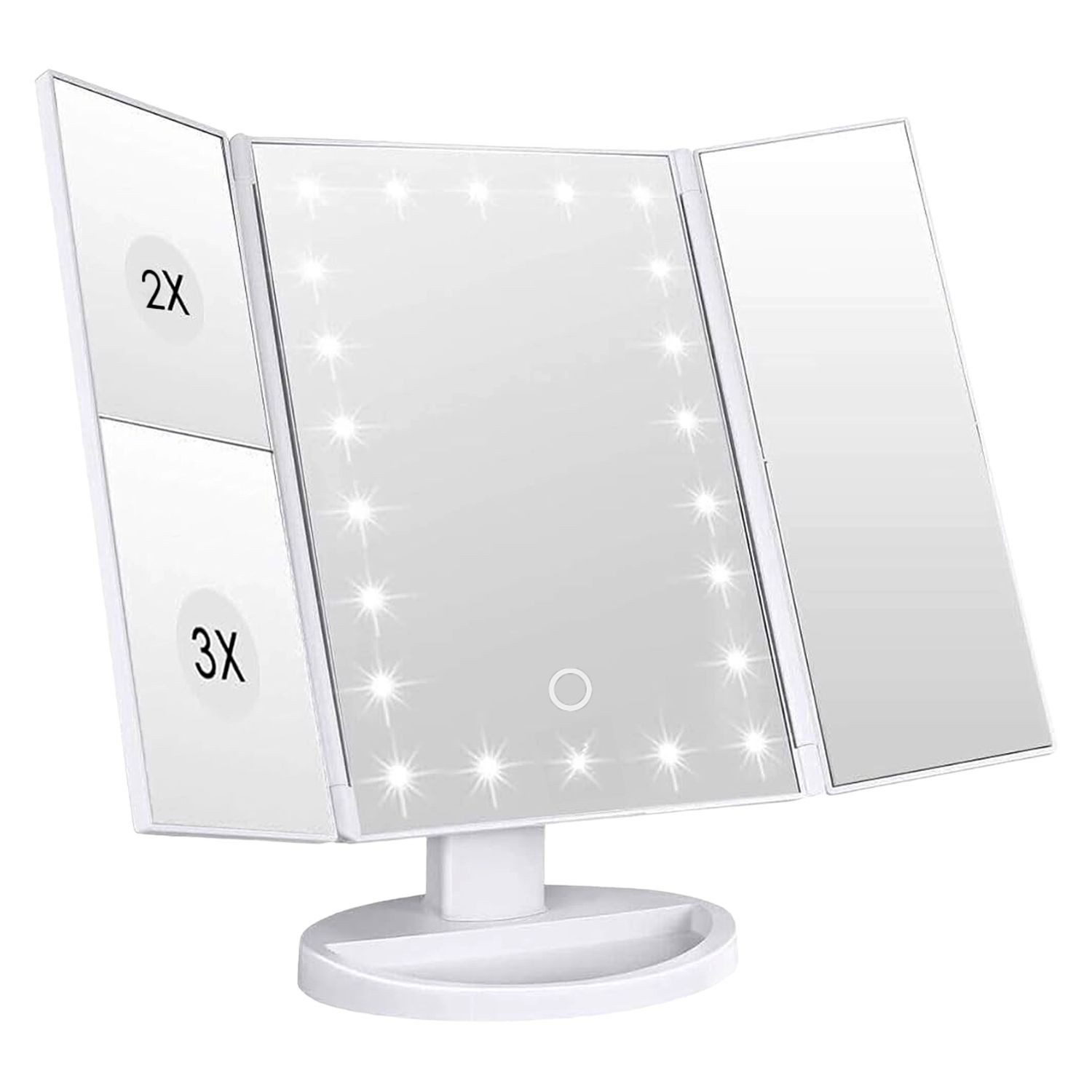 Intirilife LED-Lichtspiegel (Schminkspiegel mit LED in Weiß), Beleuchteter günstig online kaufen