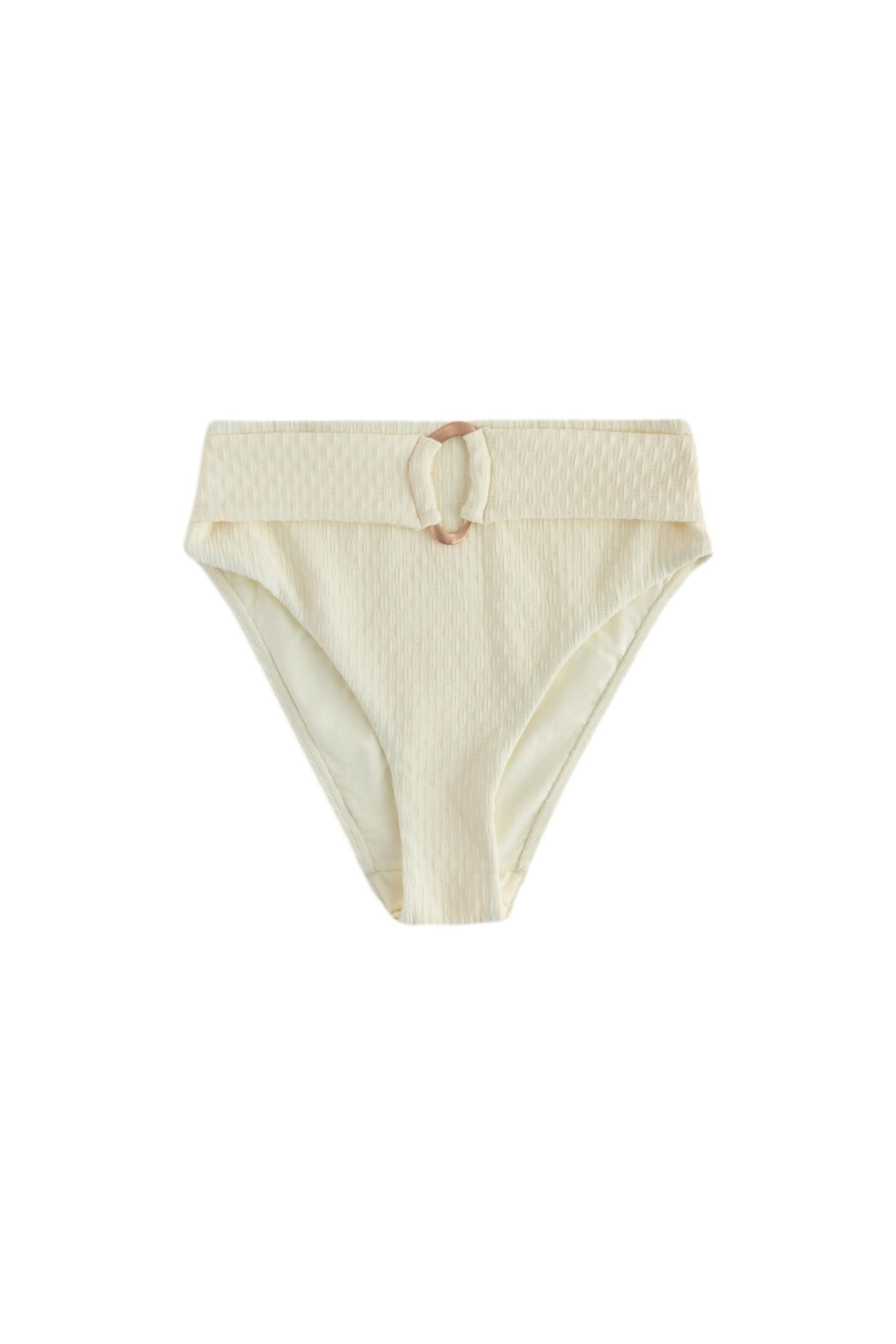 Next Highwaist-Bikini-Hose Bikinihose mit hohem Bund und Metalldetails (1-St)