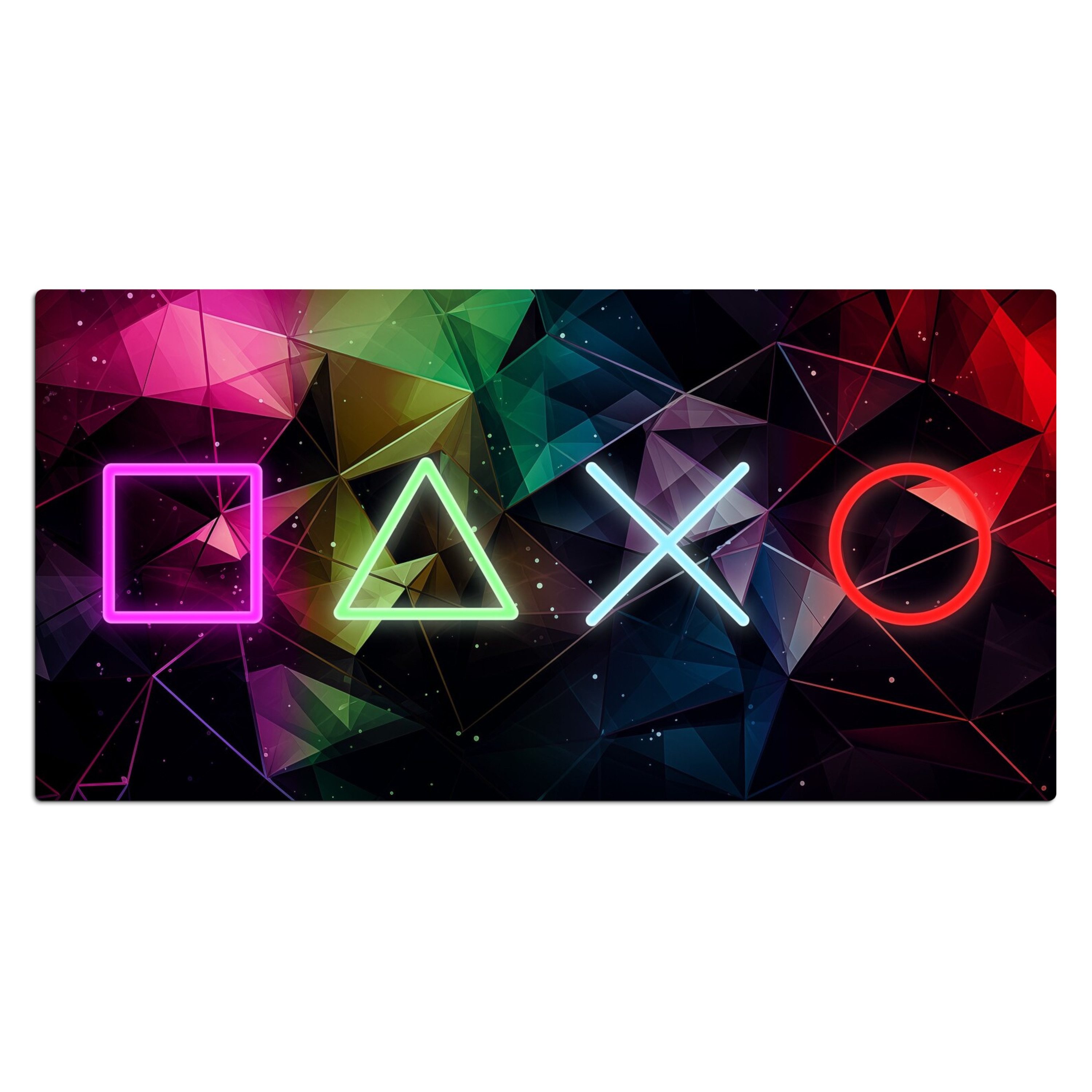 MuchoWow Gaming Mauspad Neon - Gaming (1-St), Gaming Mauspad XXL, Schreibtischunterlage, Desk Mat Groß, 80x40 cm