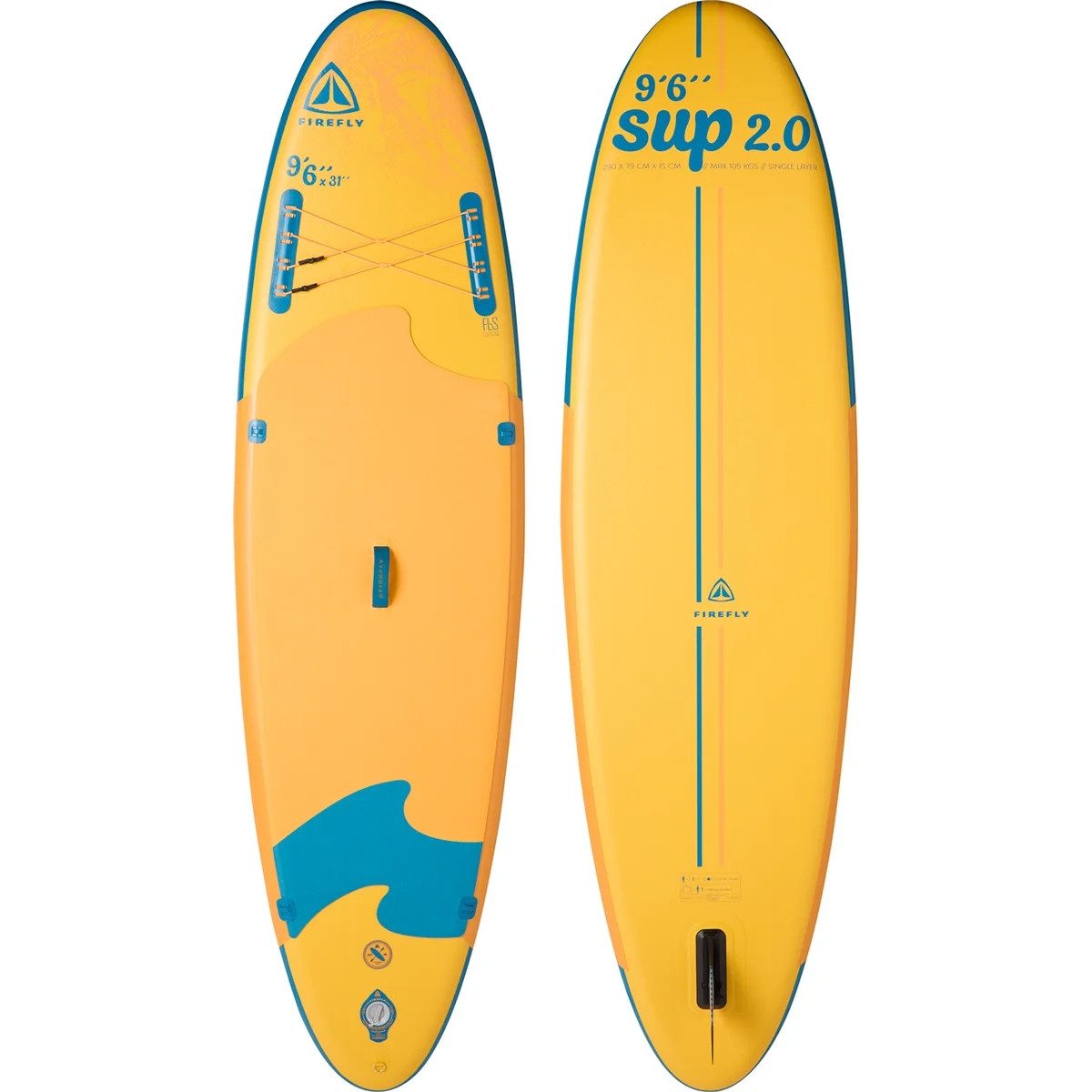 SUP-Board SUP-Board iSUP 2.0 I 9 6 ORANGE/BLUE PETROL
