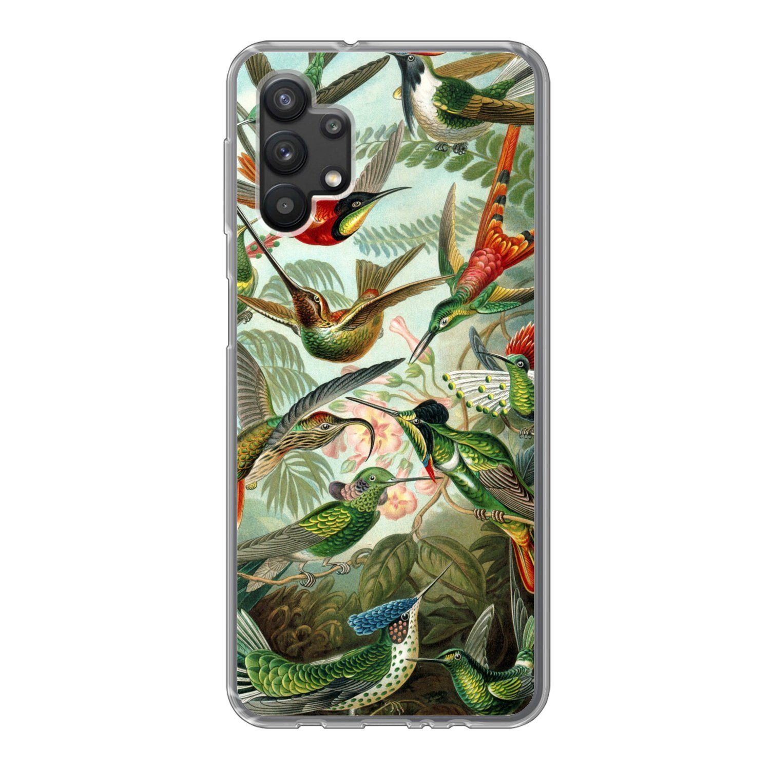 MuchoWow Handyhülle für Samsung Galaxy A32 5G Trochilidae - Alte Meister - Kunst, Smartphone-Bumper, Print, Handy Schutzhülle Dünn