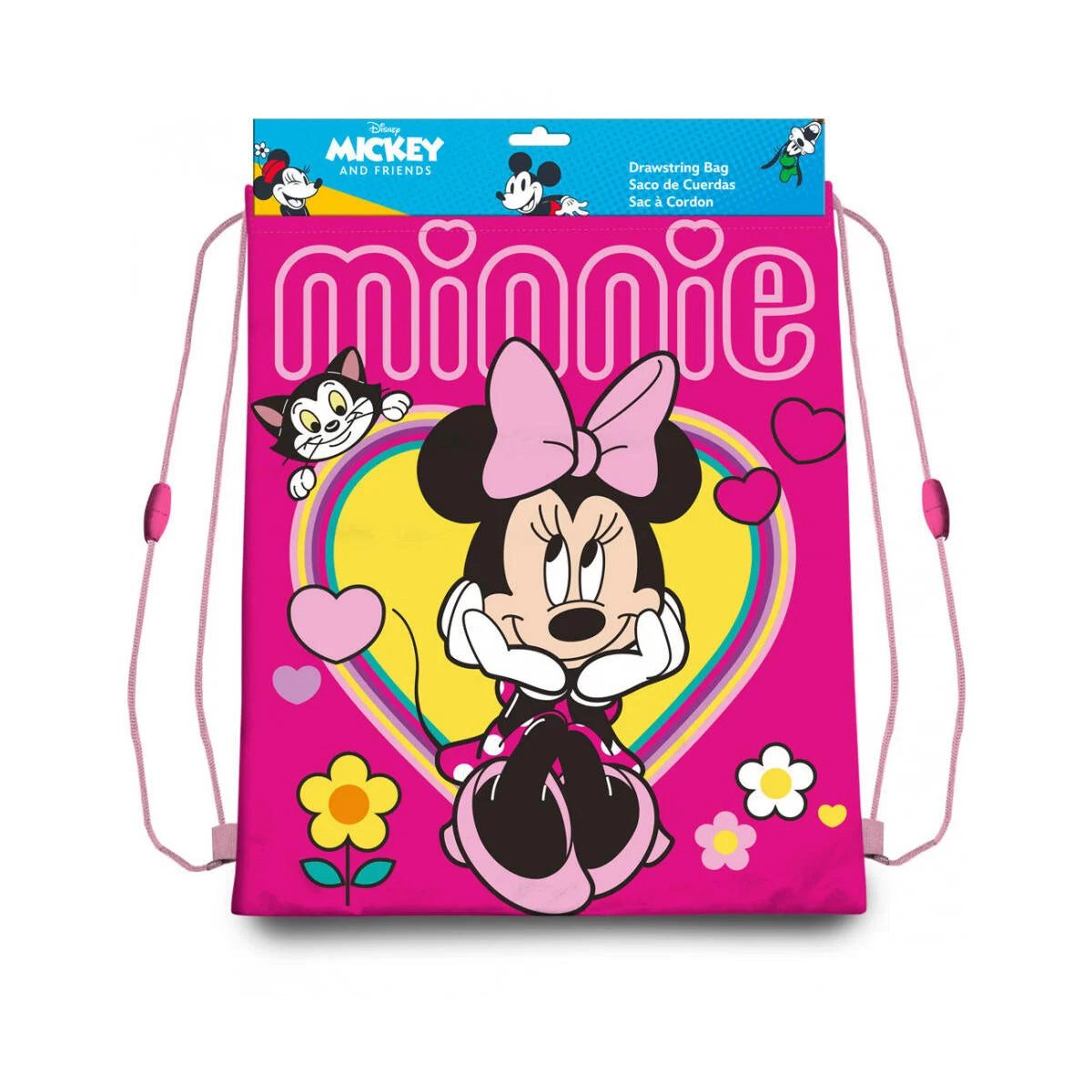 Disney Minnie Mouse Turnbeutel Minnie Mouse Dreaming 40 cm (1-tlg), Leicht, kompakt und mit praktischem Kordelzug