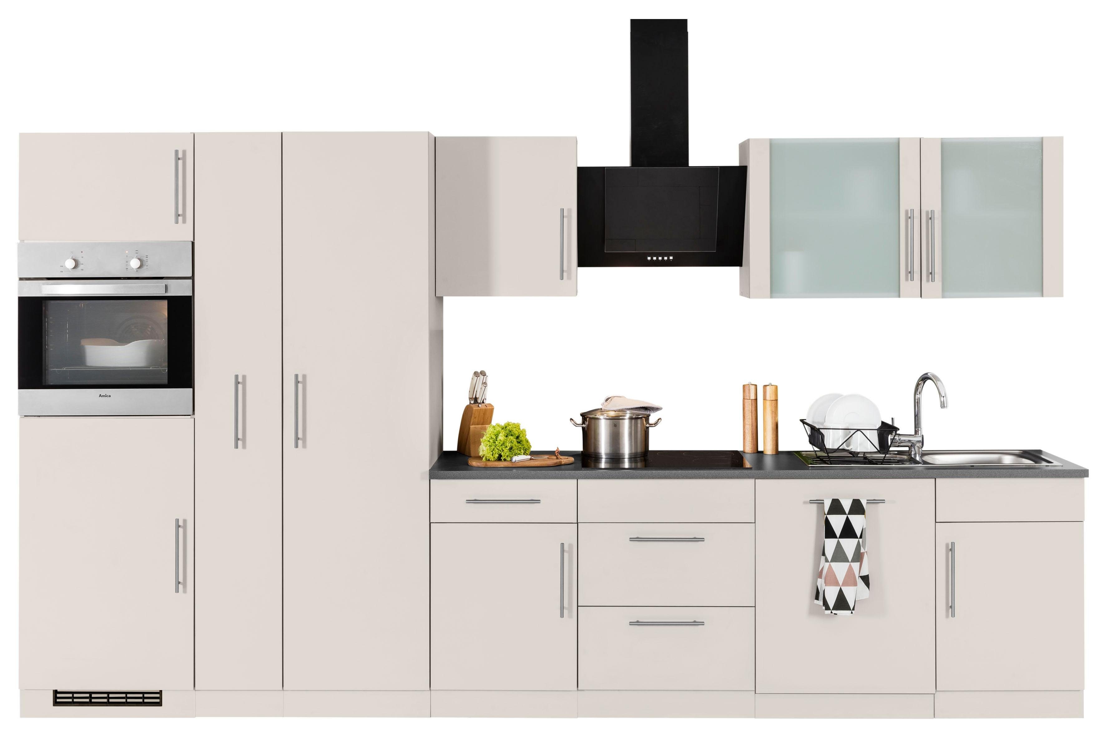 wiho Küchen Küchenzeile Cali, mit E-Geräten, Breite 360 cm günstig online kaufen