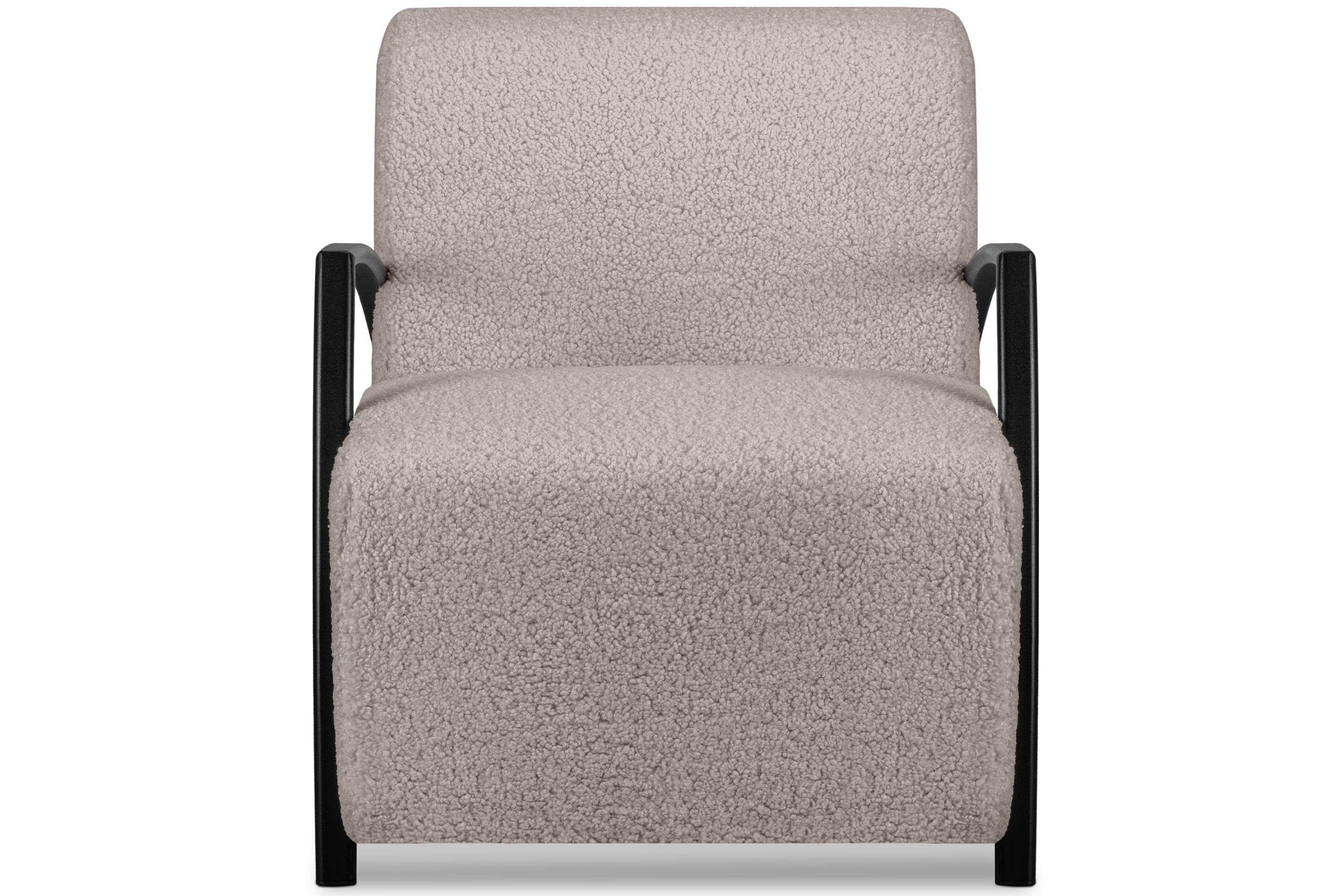 KONSIMO® Cocktailsessel CARO Sessel, mit gewellter Feder im Sitz,ergonomische Form für bequemes Sitzen