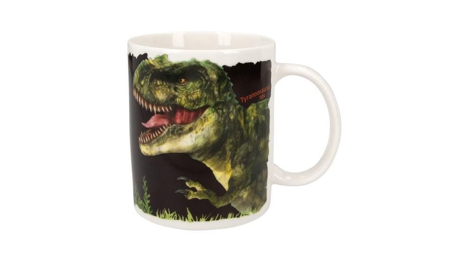 Depesche Tasse Dino World New Magic Becher, 1-tlg., Porzellan