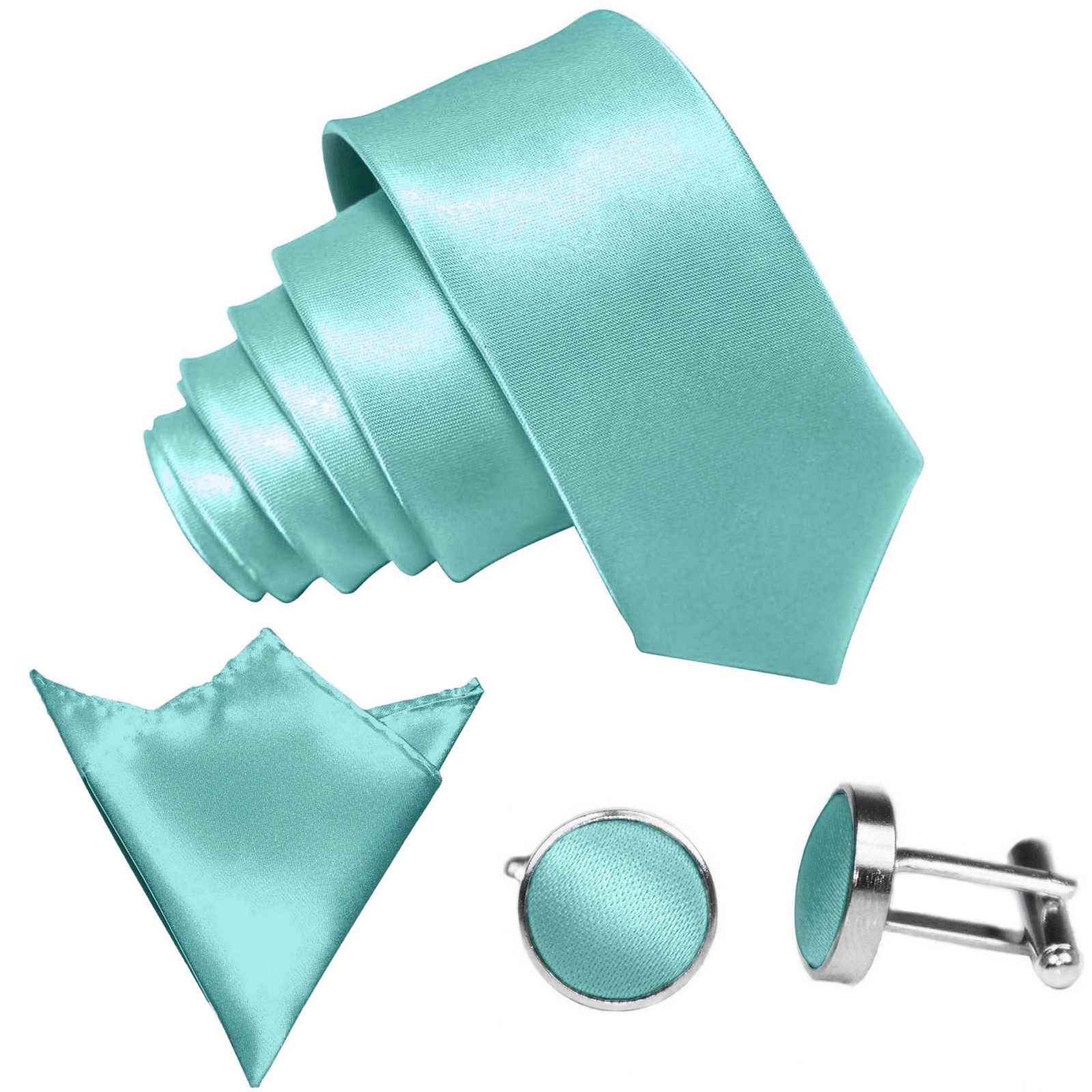 GASSANI Krawatte Satin Hochzeitskrawatte, Herren-Krawatte Hochzeit Schlips günstig online kaufen