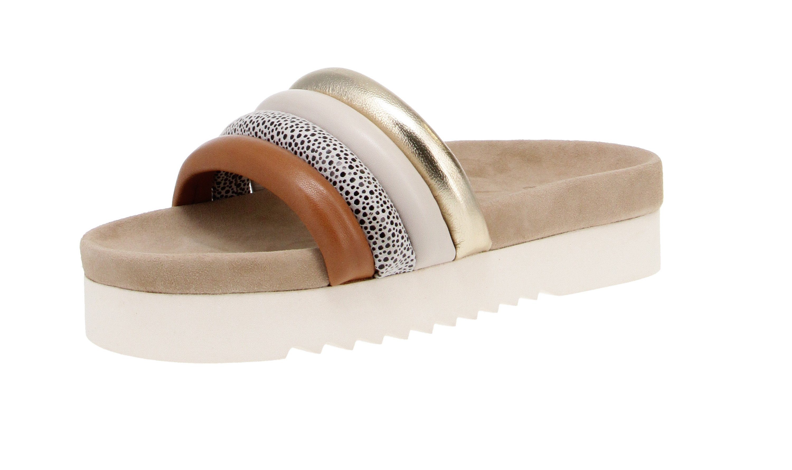 Maruti Maruti 66.1649.01 Bali - Damen Взуття Pantoletten - T15-Tan-Combi Sandale