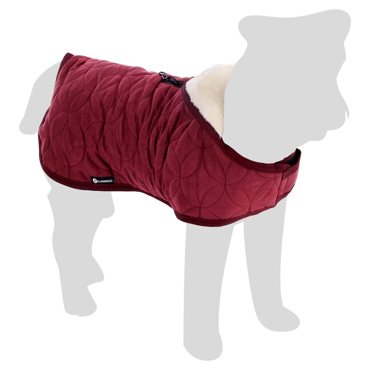 Flamingo Hundemantel Wintermantel Koda bordeaux