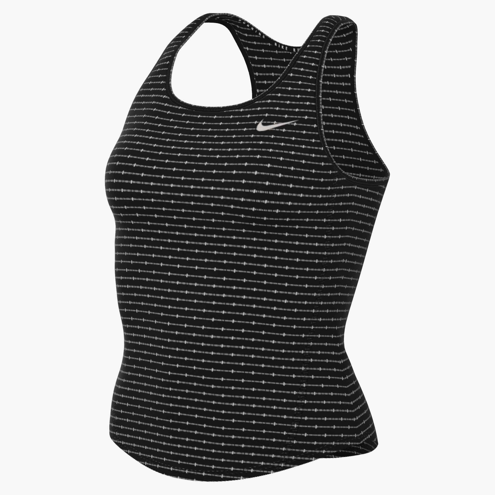 Nike Tanktop W NK TEMPO DF CRP MESH TANK mit Rundhalsausschnitt, aus Polyester und Elasthan