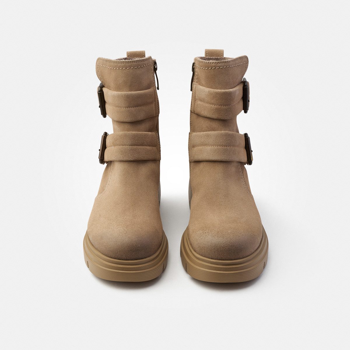 Paul Green Paul Green 9035-066, Warmfutter, Stiefeletten in Beige für Damen Stiefelette