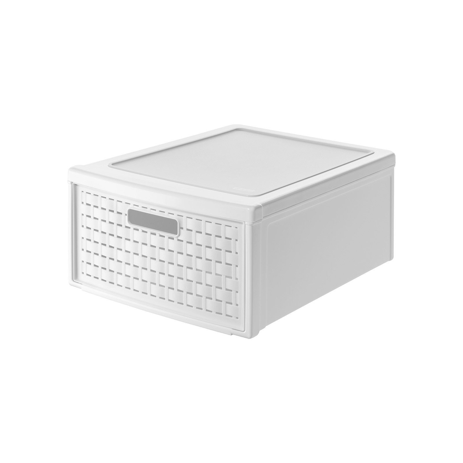 ROTHO Aufbewahrungsbox Country Schubladenbox mit 19.2l Schub in Rattan-Optik, Kunststoff