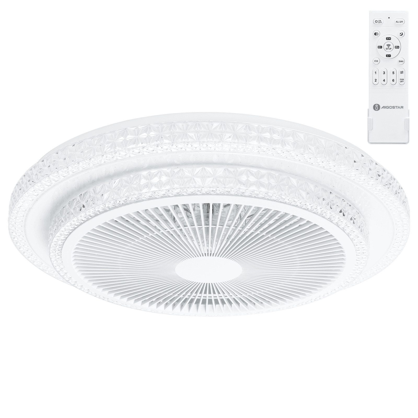 Aigostar Deckenventilator LED Deckenleuchte Mit Beleuchtung günstig online kaufen