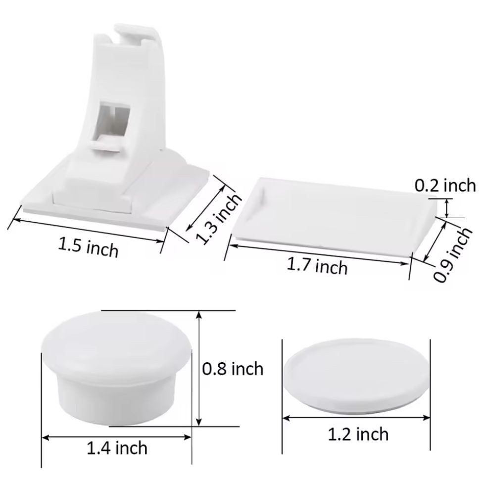 Montegoni Kindersicherung 10x Baby Magnet Schrankschloss mit 2 Schlüsseln Kindersicherung, Unsichtbar, magnetisch, selbstklebend, ohne Bohren, mit 2 Schlüsseln – Bild 4 von 5