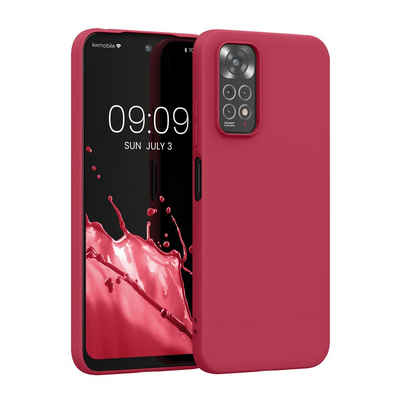 kwmobile Handyhülle Hülle für Xiaomi Redmi Note 11 / Note 11S, Hülle Silikon - Soft Handyhülle - Handy Case Cover - Sweet Cherry