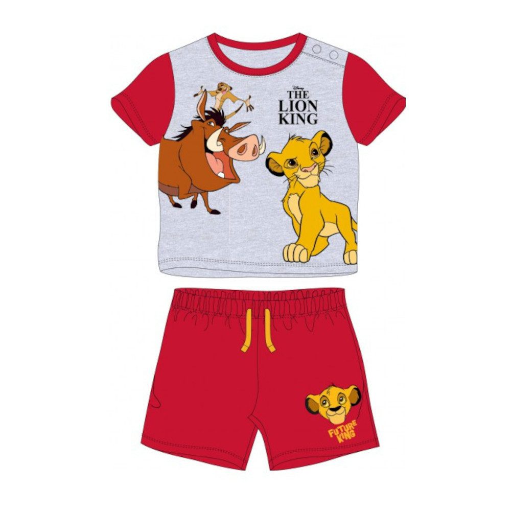 Shirt & Hose Baby-Bekleidungs-Set 'Future King', König der Löwen Motiv, Kurzarmsh