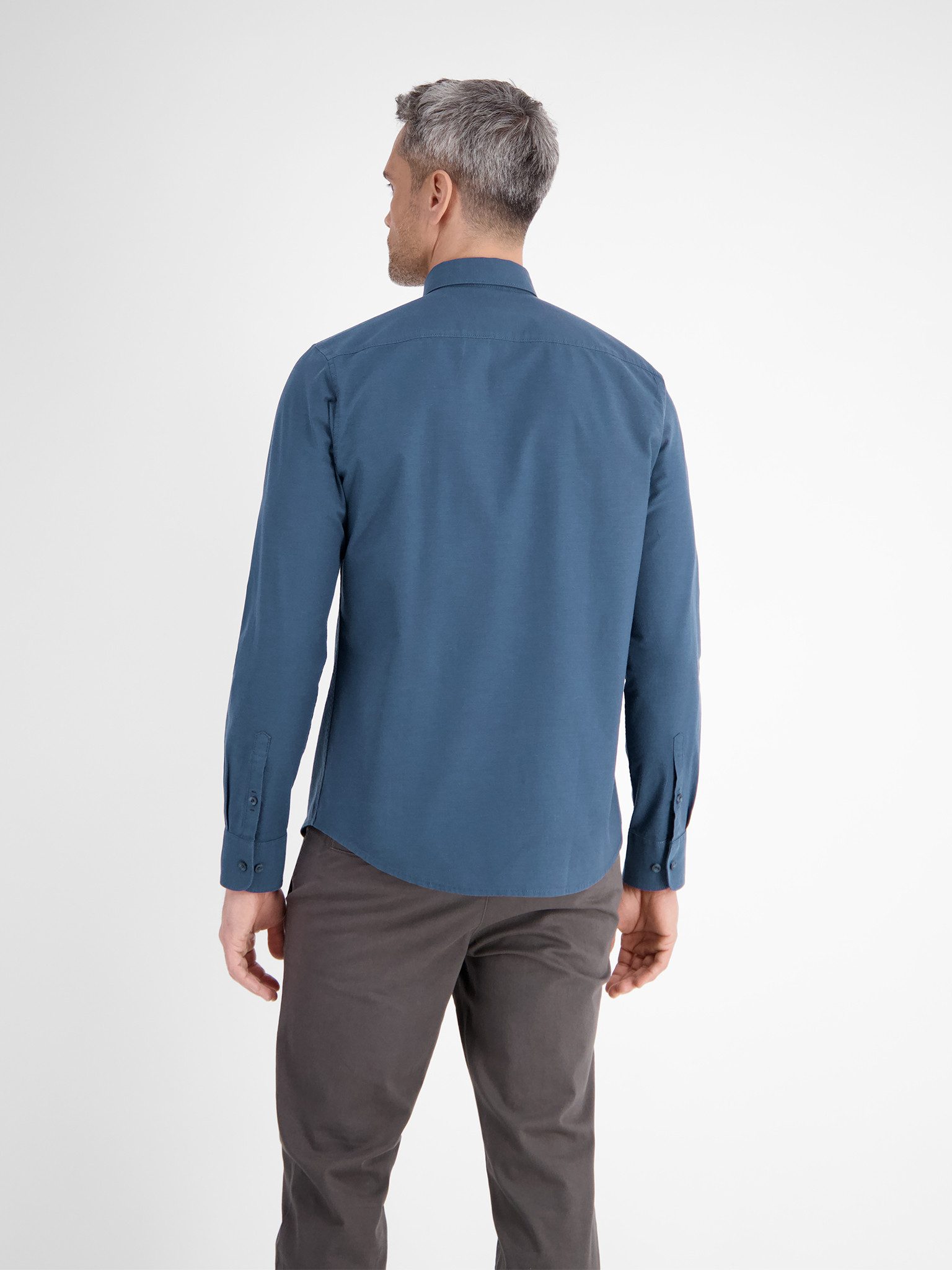 LERROS Langarmhemd Oxford Solid mit Button-Down-Kragen günstig online kaufen