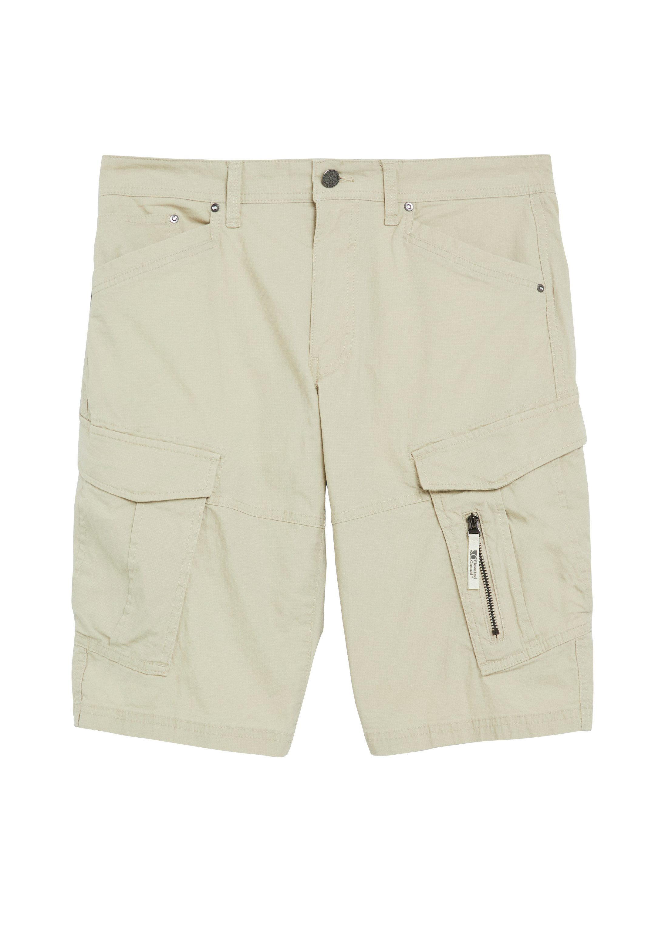 s.Oliver Shorts Bermuda Strukturierte Bermuda mit Cargo-Taschen