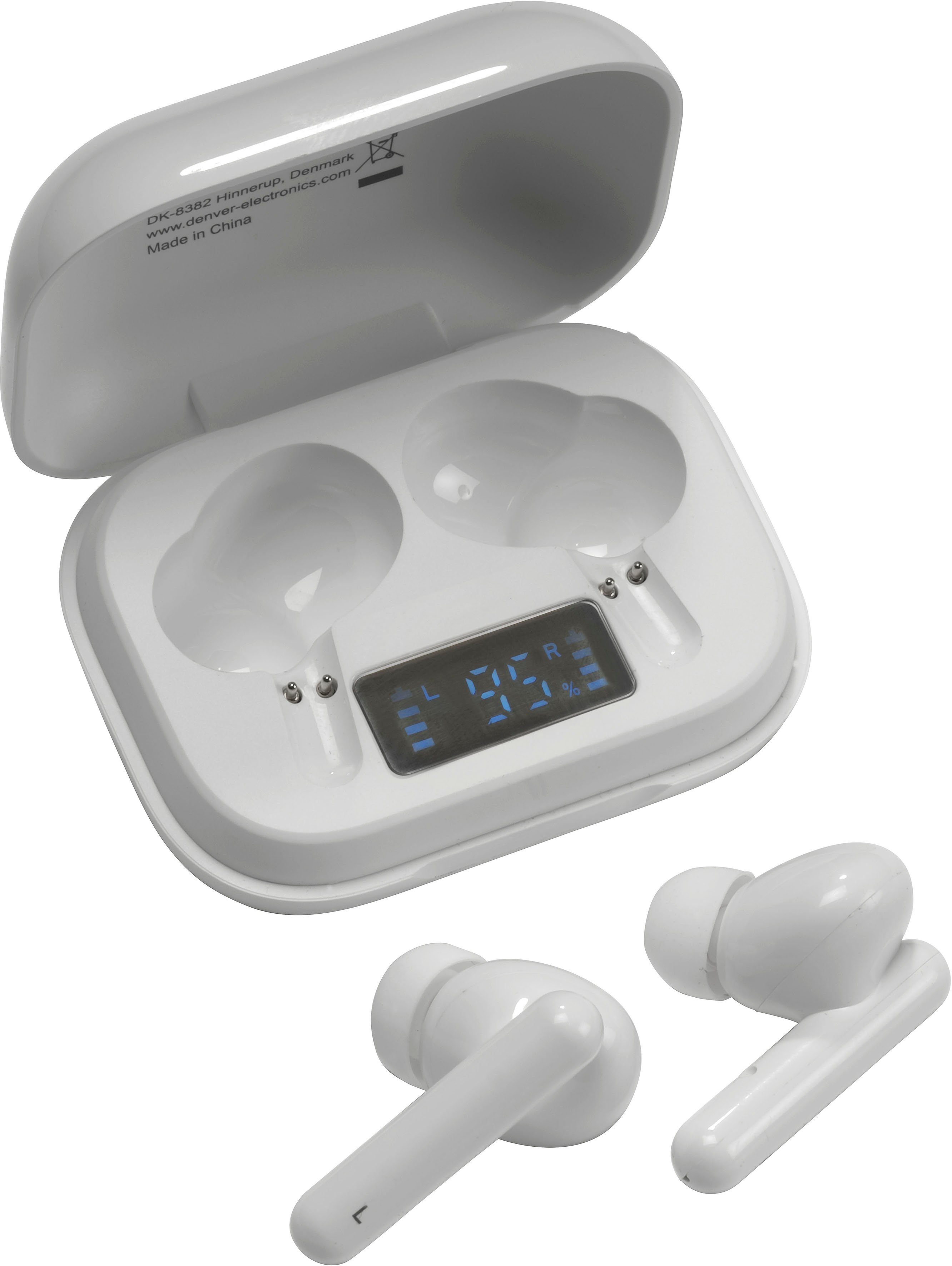 Denver »TWE-38 Kabelloser-« In-Ear-Kopfhörer (Freisprechfunktion,  integrierte Steuerung für Anrufe und Musik, LED Ladestandsanzeige, True  Wireless, Bluetooth) online kaufen | OTTO