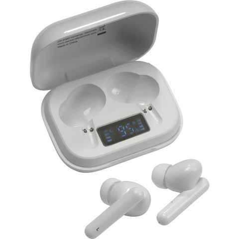 Denver TWE-38 Kabelloser- In-Ear-Kopfhörer (Freisprechfunktion, LED Ladestandsanzeige, True Wireless, integrierte Steuerung für Anrufe und Musik, Bluetooth)