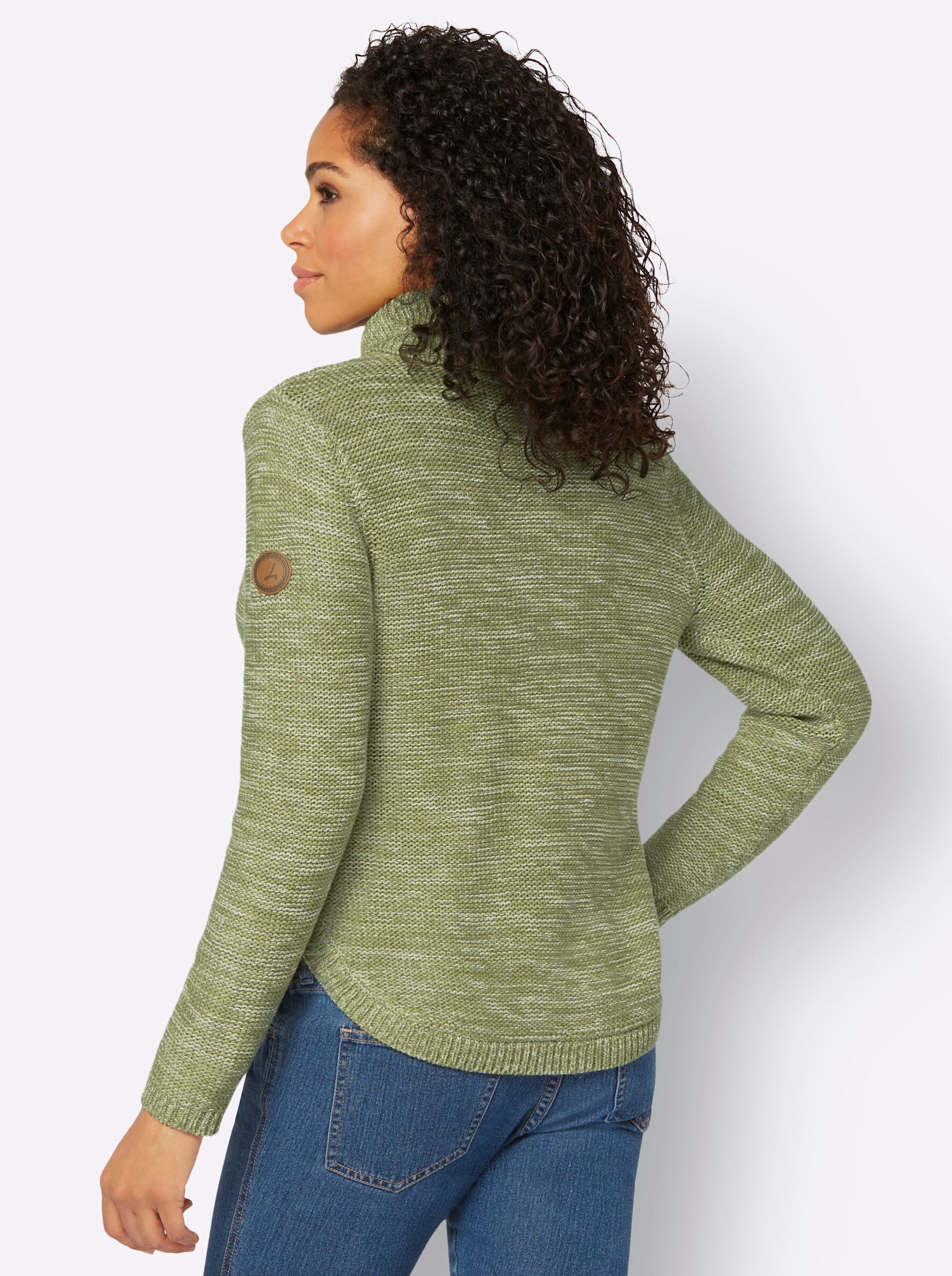 Witt Strickpullover Pullover Langarm Links-Strick