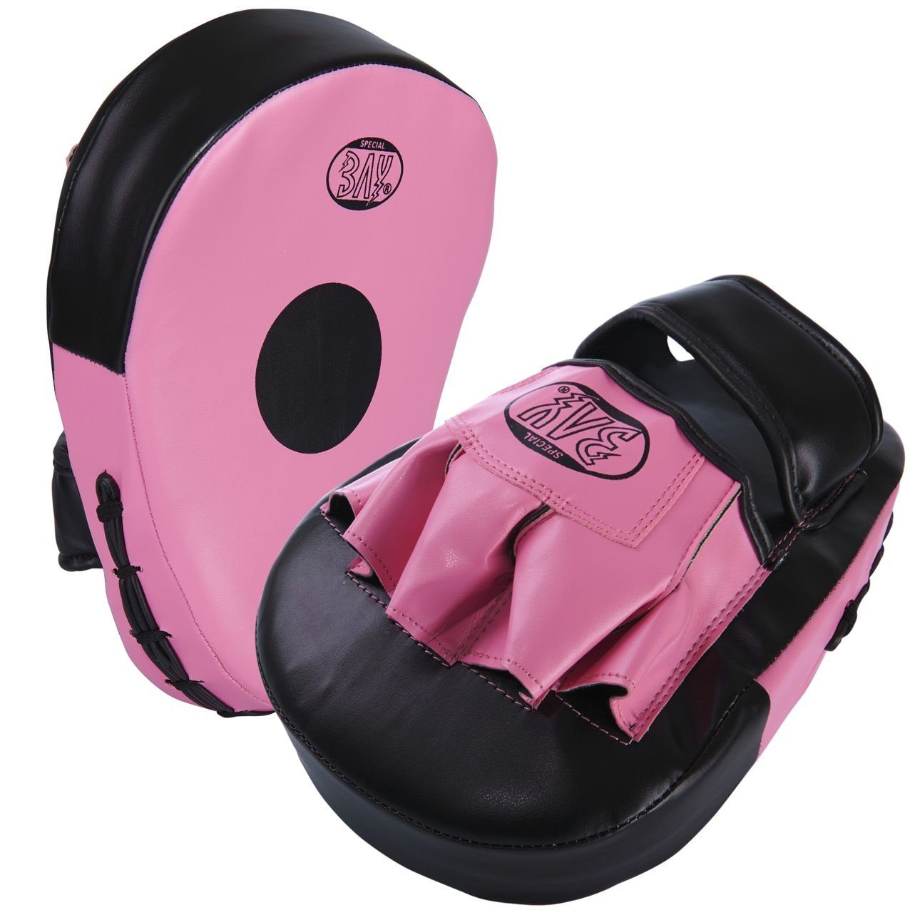 BAY-Sports Pratzen PU-Ergo pink Handpratzen krumm Schlagpolster