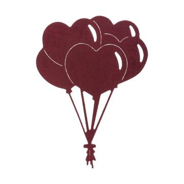 Stanzenshop.de Motivschablone Stanzschablone: Bund Luftballons in Herzform
