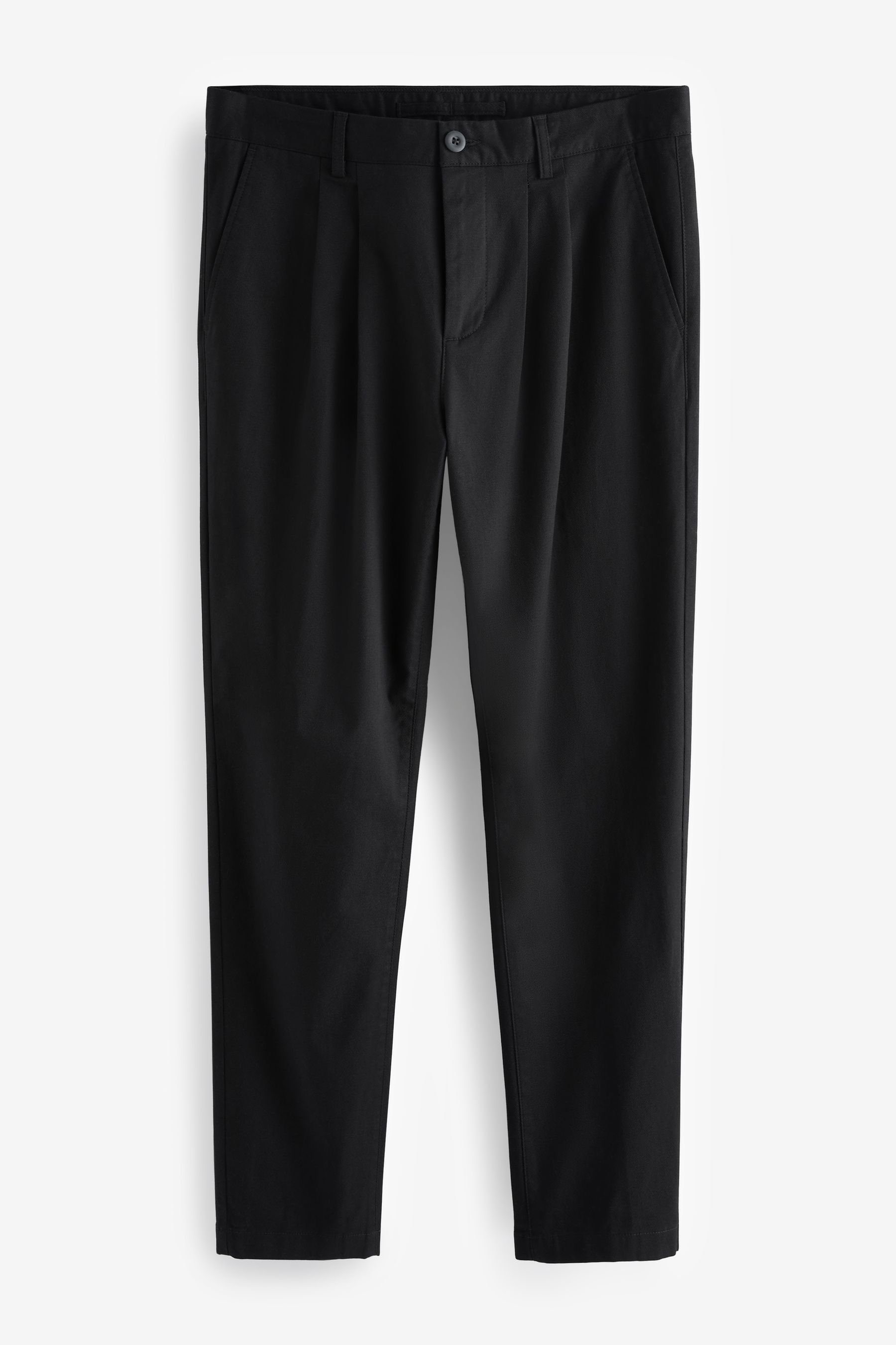 Next Chinohose StretchChinohose mit doppelter Bundfalte (1tlg)