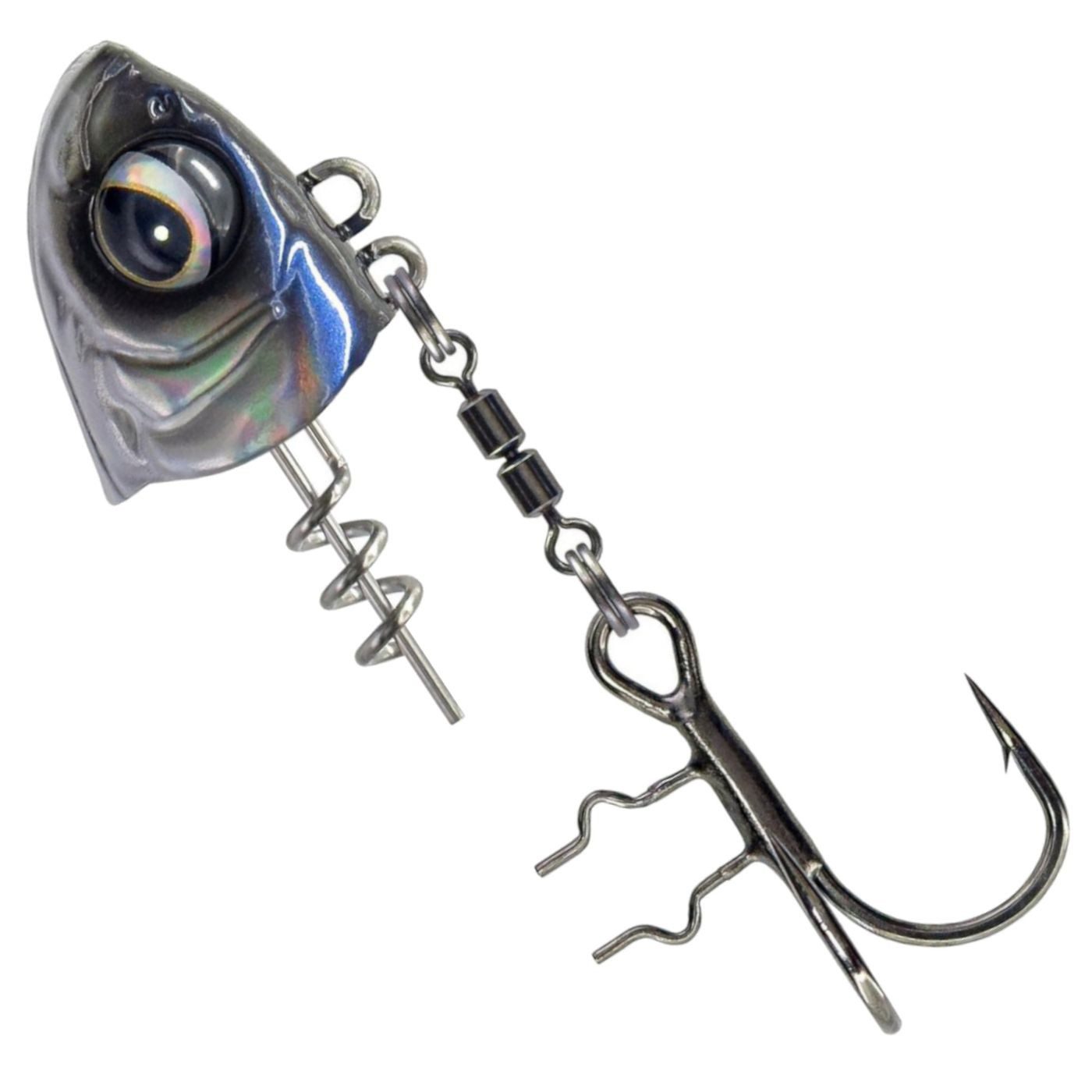 Savage Gear Kunstköder Savage Gear Monster Vertical Heads - 1 Jigkopf für Gummiköder