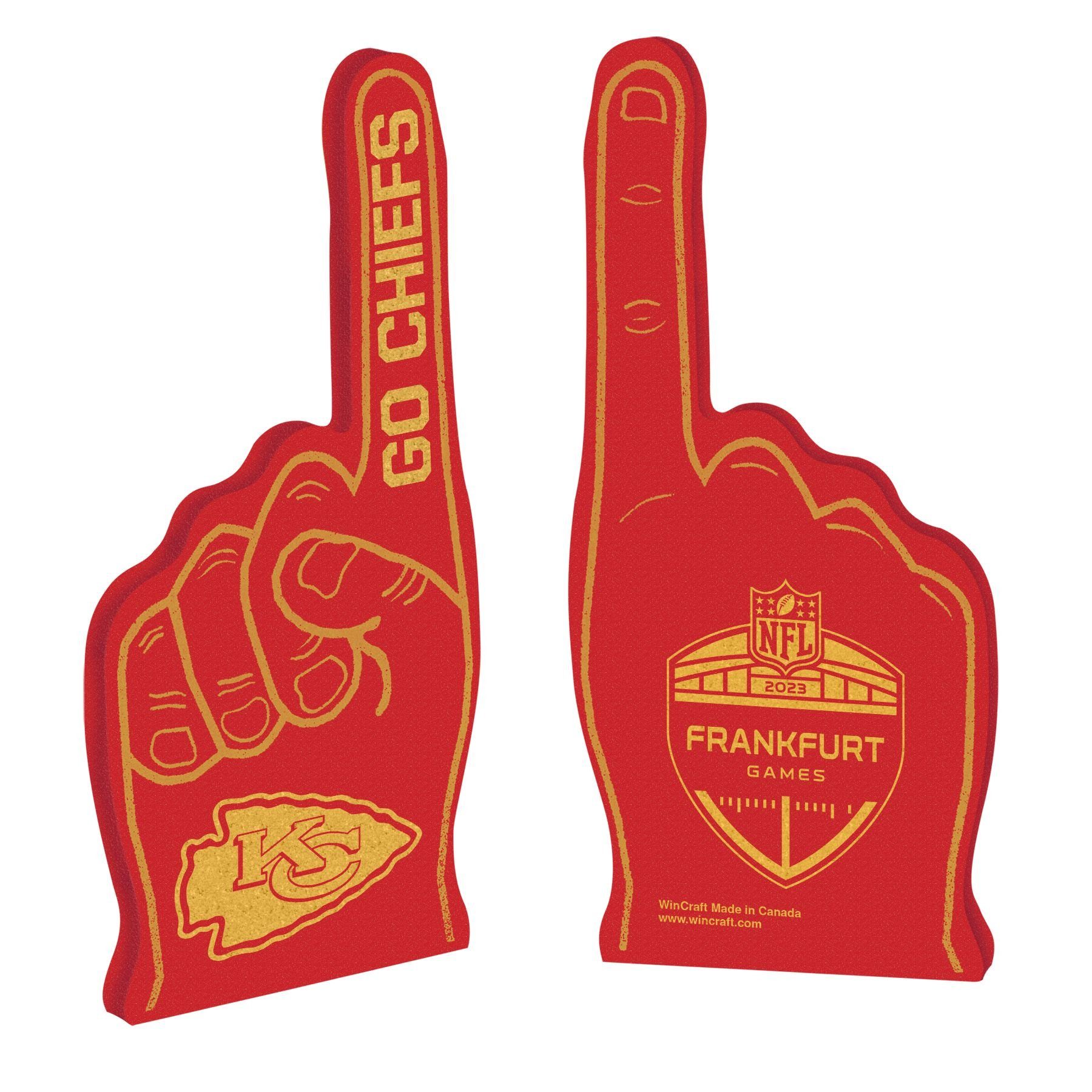 Wanddekoobjekt NFL Frankfurt Game Kansas City Chiefs Foam Finger