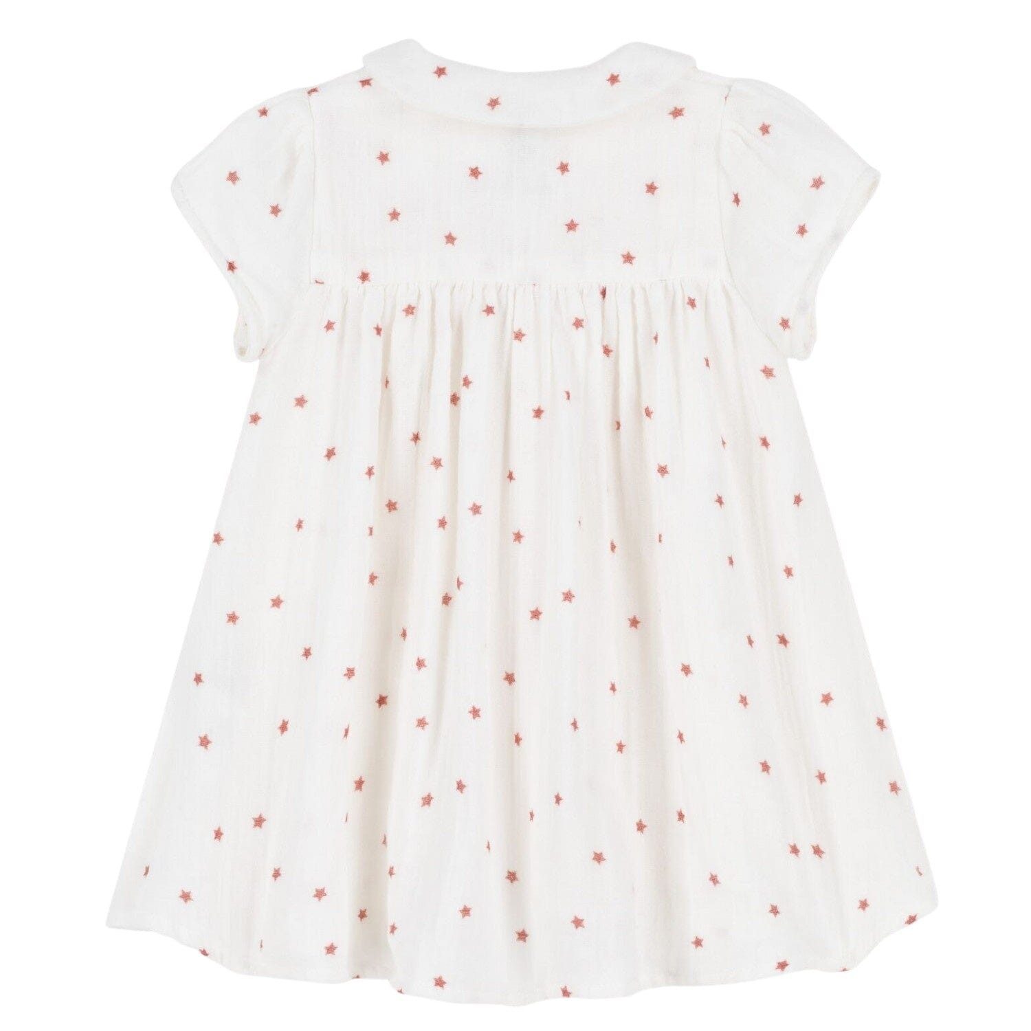 Petit Bateau A-Linien-Kleid Petit Bateau Kleid mit Sternenprint aus Bio- Baumwoll-Gaze