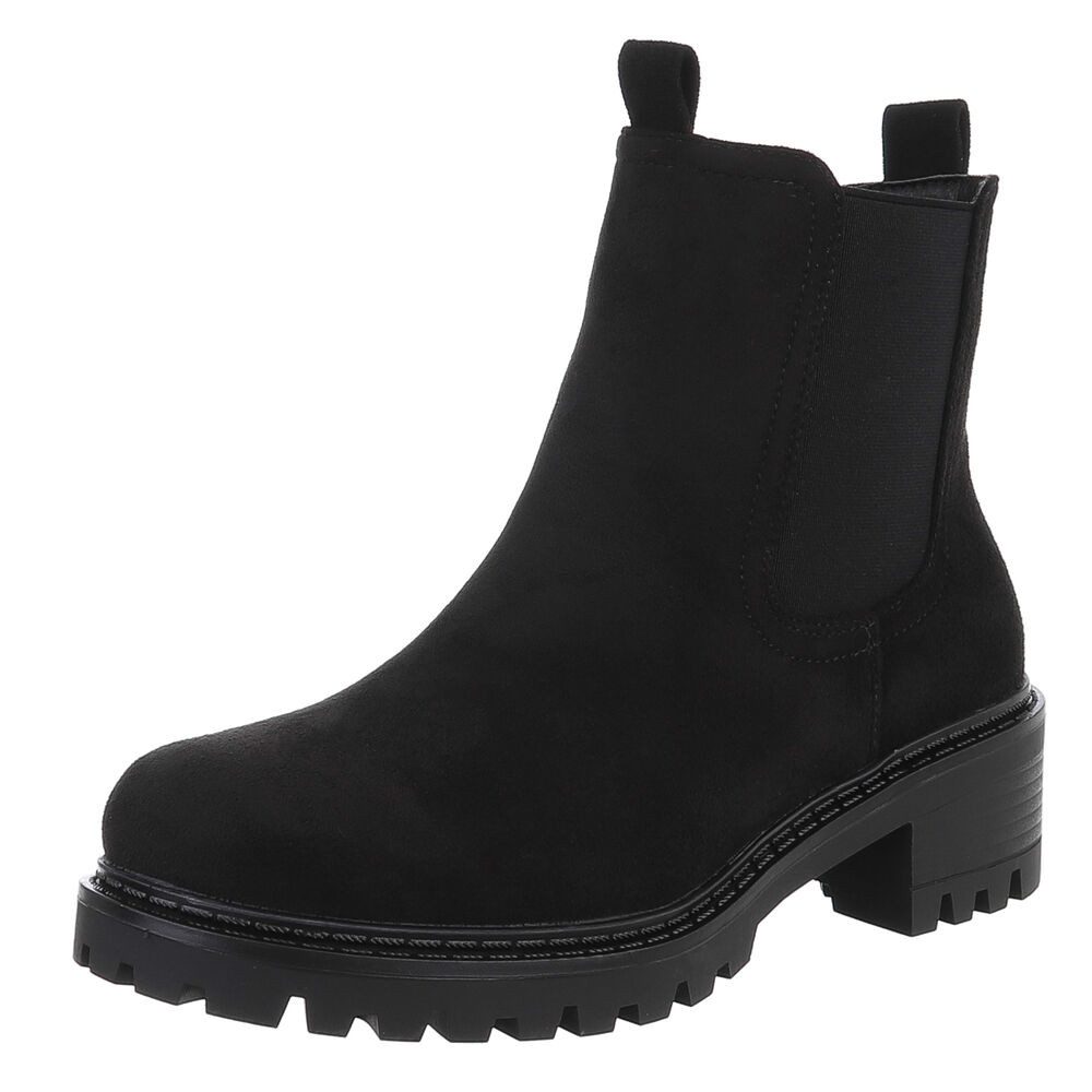 Ital-Design Trendige Chelsea Boots mit elastischen Einsätzen für Damen Chel günstig online kaufen