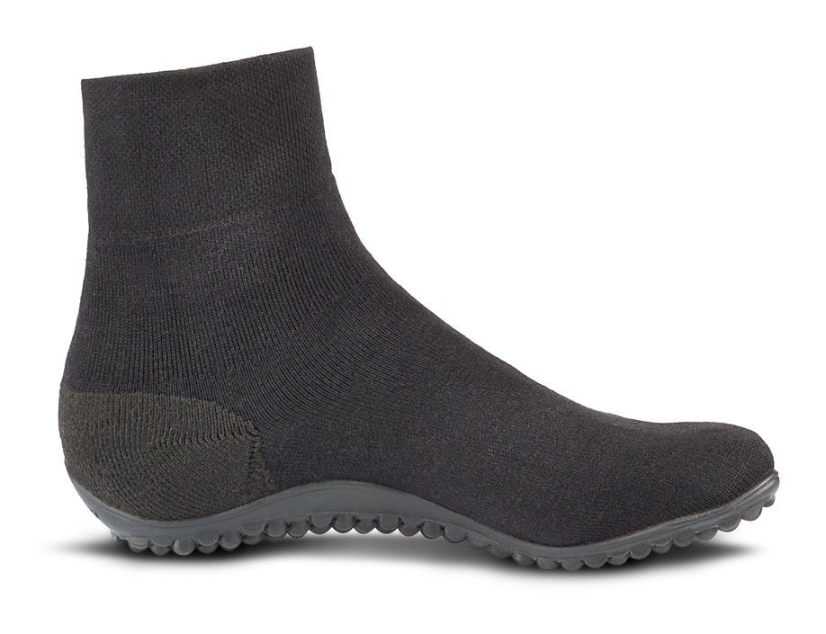 mit Leguano Barfußschuh dehnbarem schwarz CLASSIC Schaft