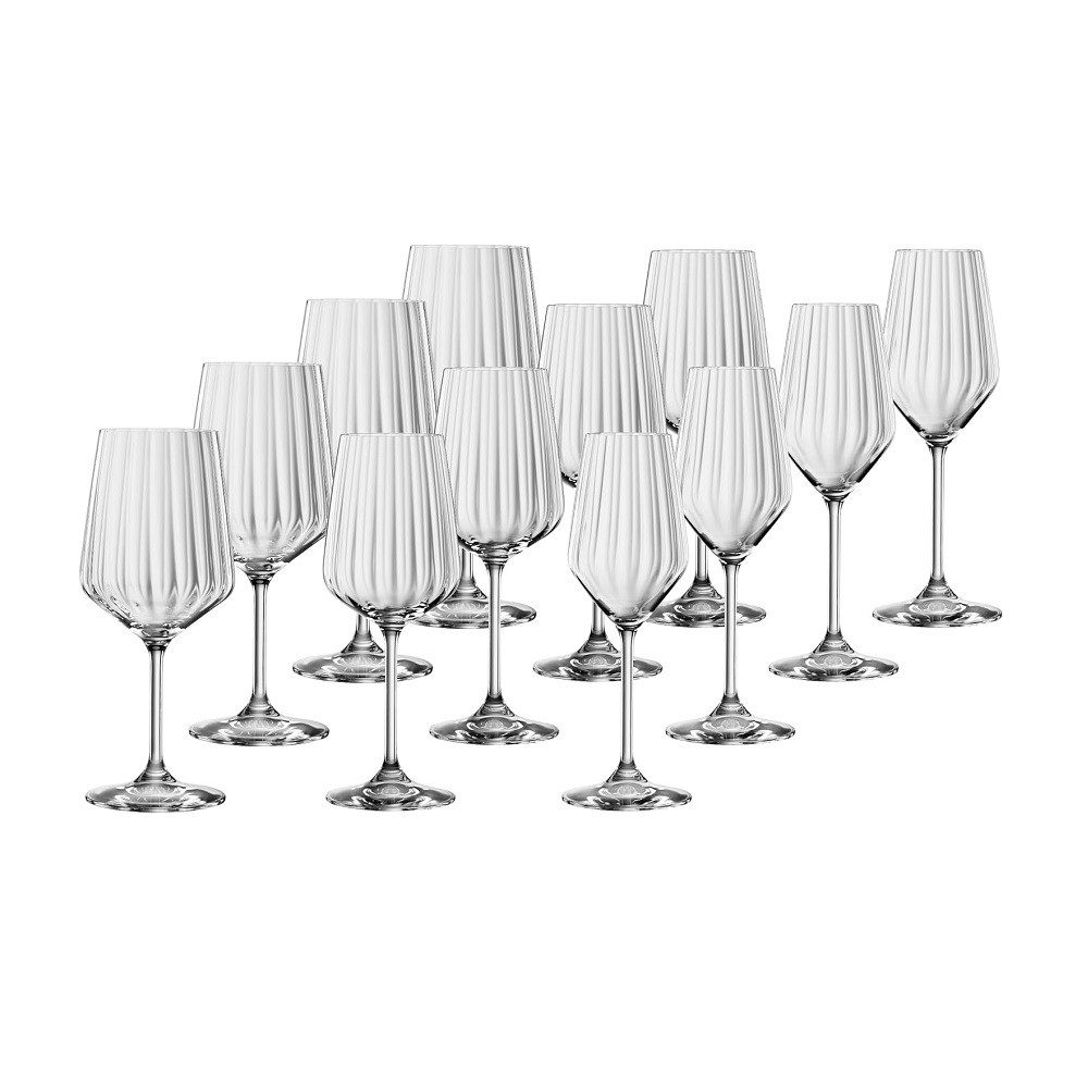 Weinglas Spiegelau Lifestyle 4x Rotwein + 4x Weißwein + Champagner Gläser