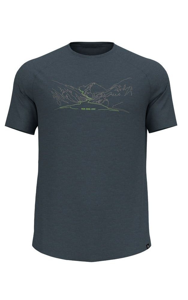 T-Shirt Wander-/Freizeit Ascent Performance Wool 130 Run Bike Hike mit