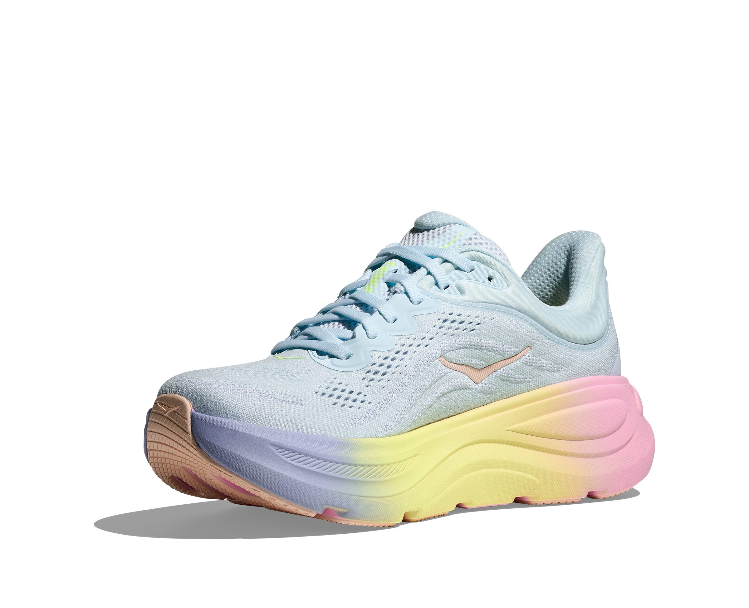 Hoka One One BONDI 9 Laufschuh atmungsaktives Mesh-Obermaterial, Laufsohle aus Gummi und EVA