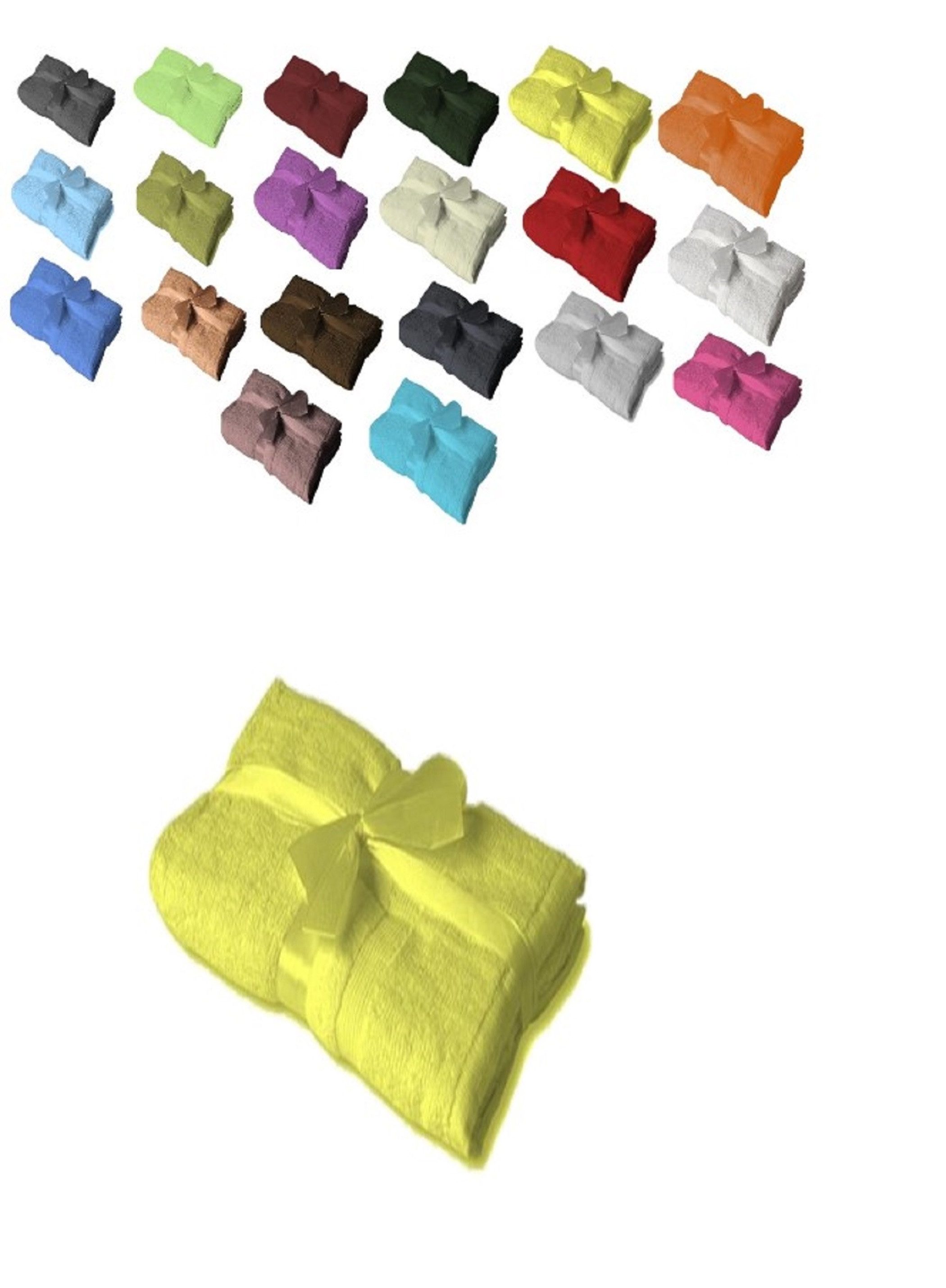 EXKLUSIV HEIMTEXTIL Handtuch Handtuch Spar Set Baumwolle 500 g/m², Frottee (4-St), ohne Bordüre