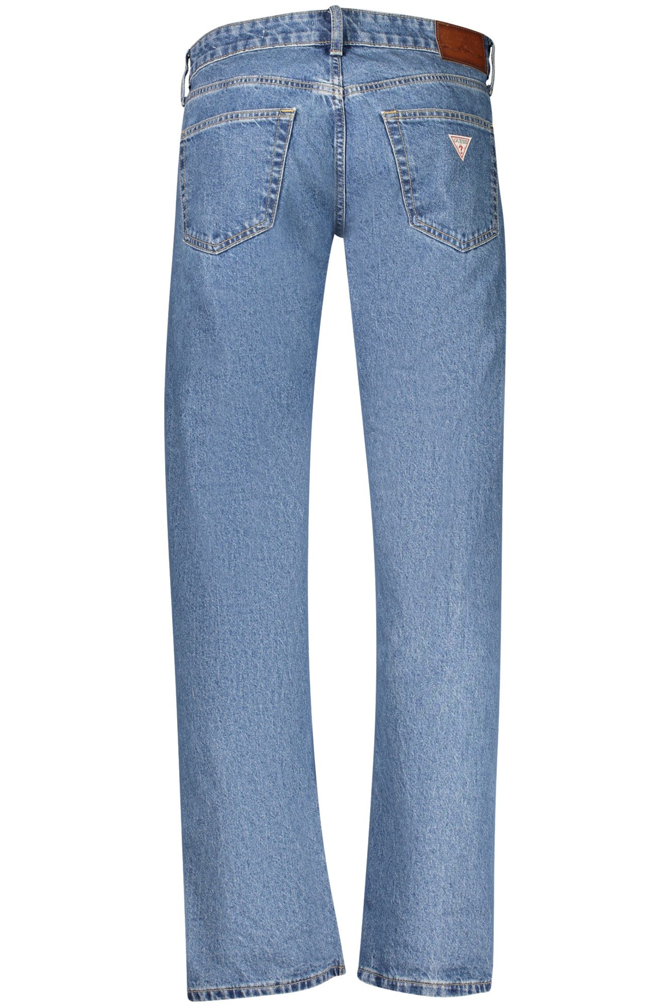 GUESS JEANS 5-Pocket-Jeans Herren-Denimjeans Blau, Gerader Schnitt, 5 Taschen, Reißverschluss
