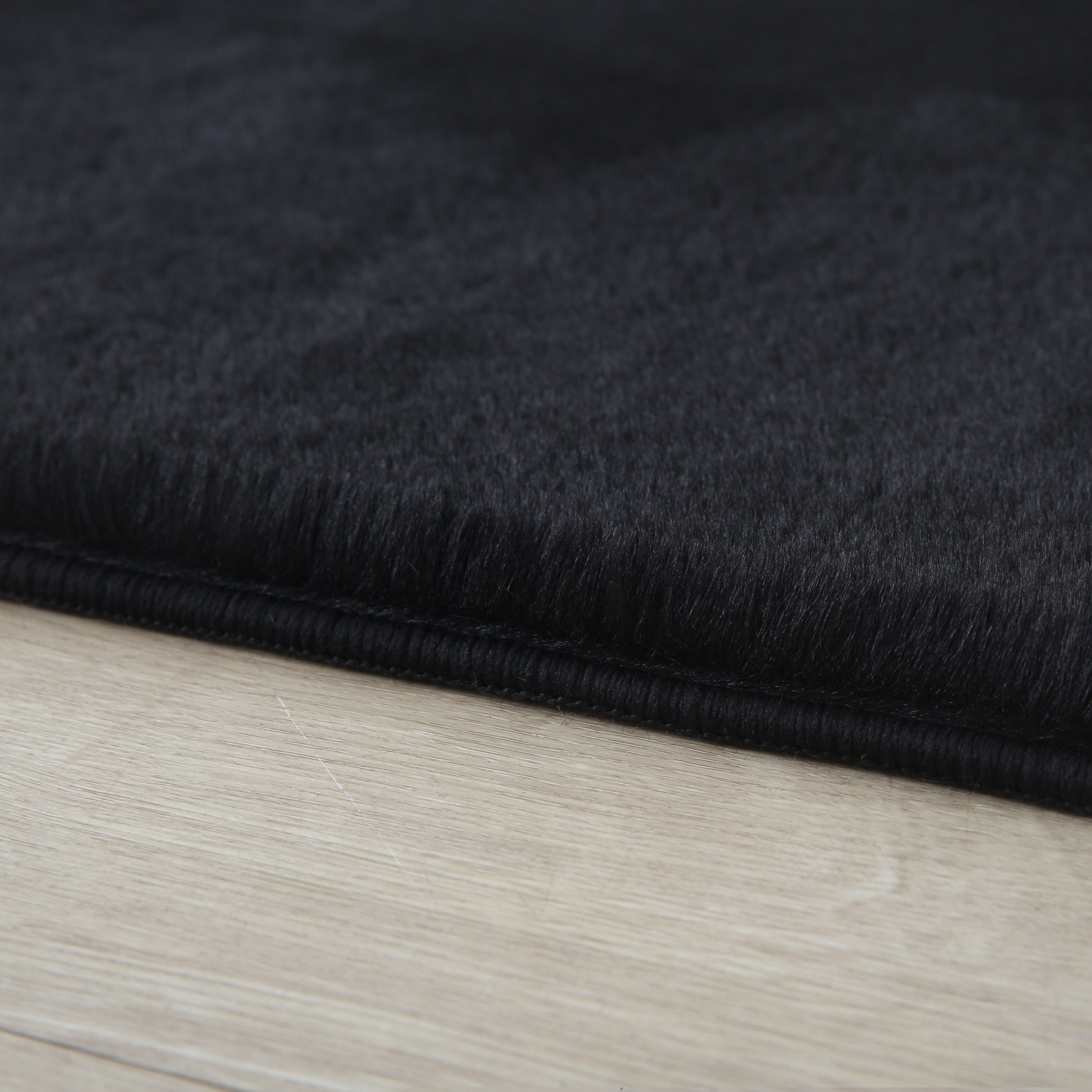 Carpettex Hochflor-Teppich Unicolor - Einfarbig, Läufer, Höhe: 20 mm, Teppich Wohnzimmer Einfarbig Shaggy Modern Flauschiger Felloptik Weich