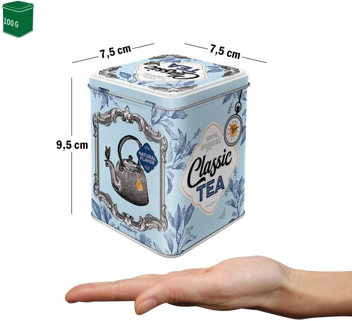 Nostalgic-Art Retro Teedose, 1,3 L, Classic Tea, Geschenk-Idee Für Tee