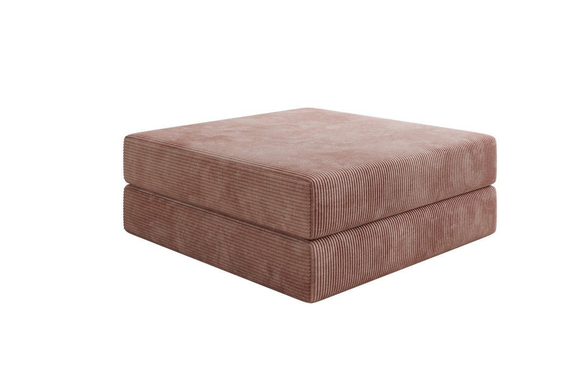 Luxusbetten24 Polsterhocker Beistellhocker Lazy, in Cord