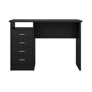 Home affaire Schreibtisch Funktion Plus, Arbeitstisch, Bürotisch, mit 4 Schubladen und 1 offenen Fach, Breite 110 cm