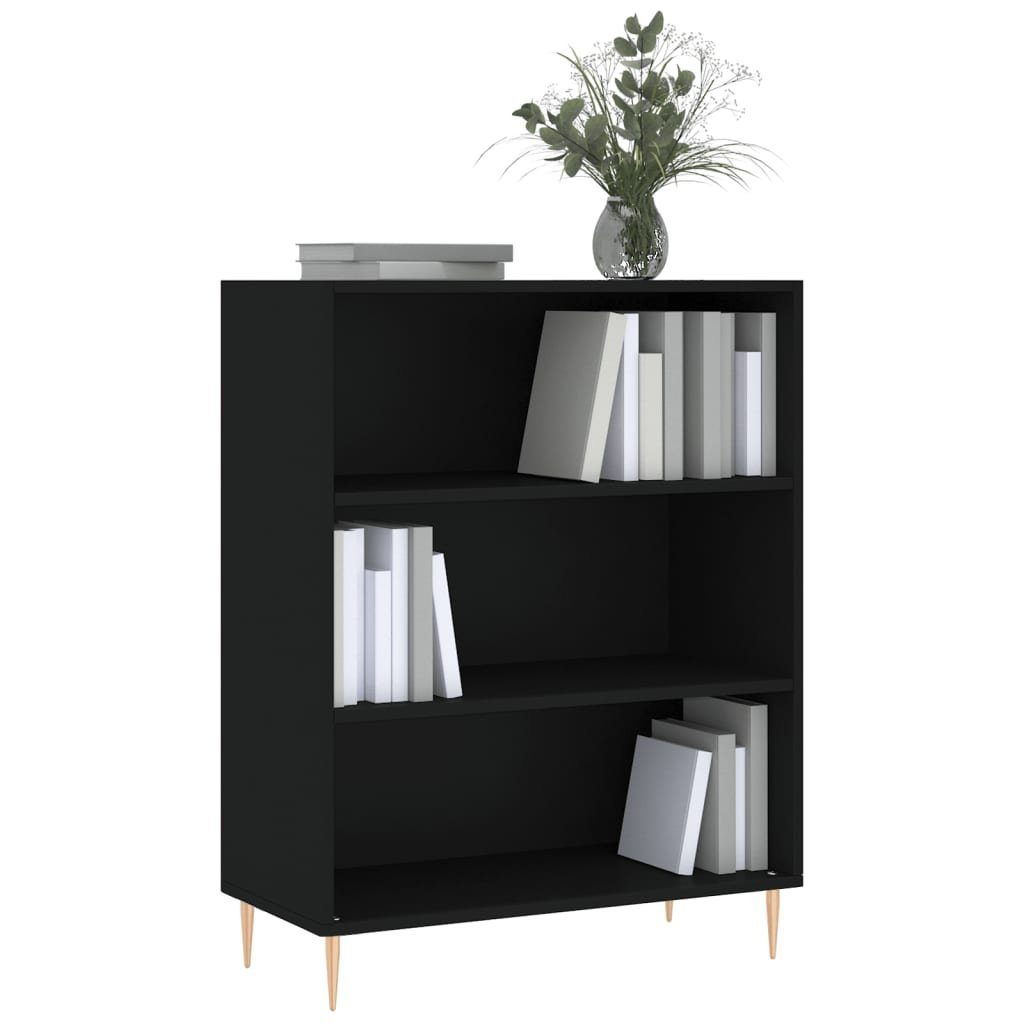 vidaXL Bücherregal Bücherregal Schwarz 69,5x32,5x90 cm günstig online kaufen