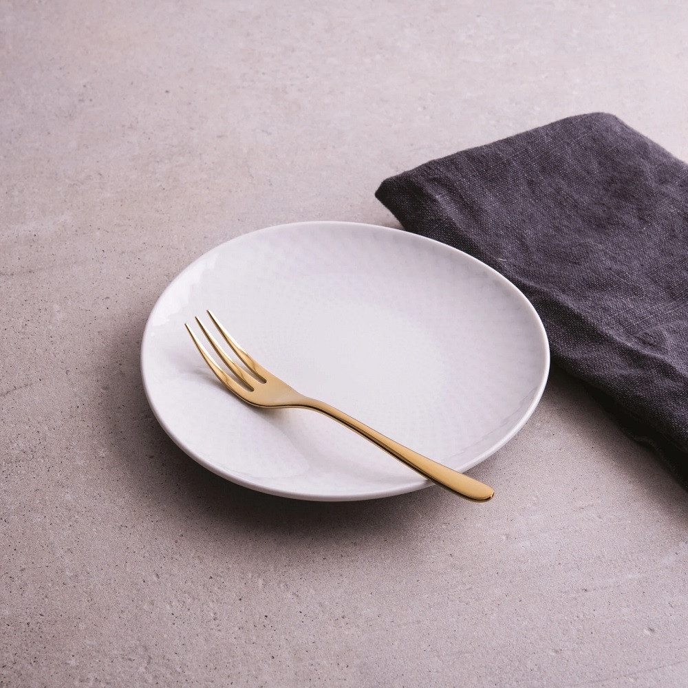 sambonet Besteck-Set Sambonet Taste Mirror PVD Gold Kuchengabeln-Set 6-tlg., 6 Personen, Edelstahl